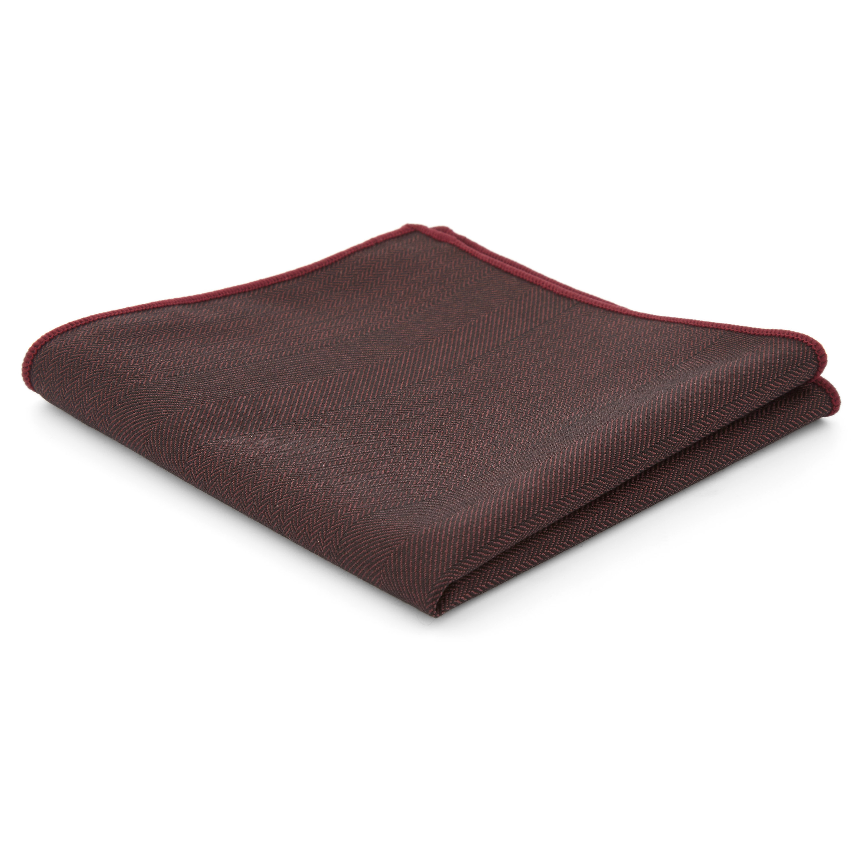 Fazzoletto da taschino marrone con motivo  - 1