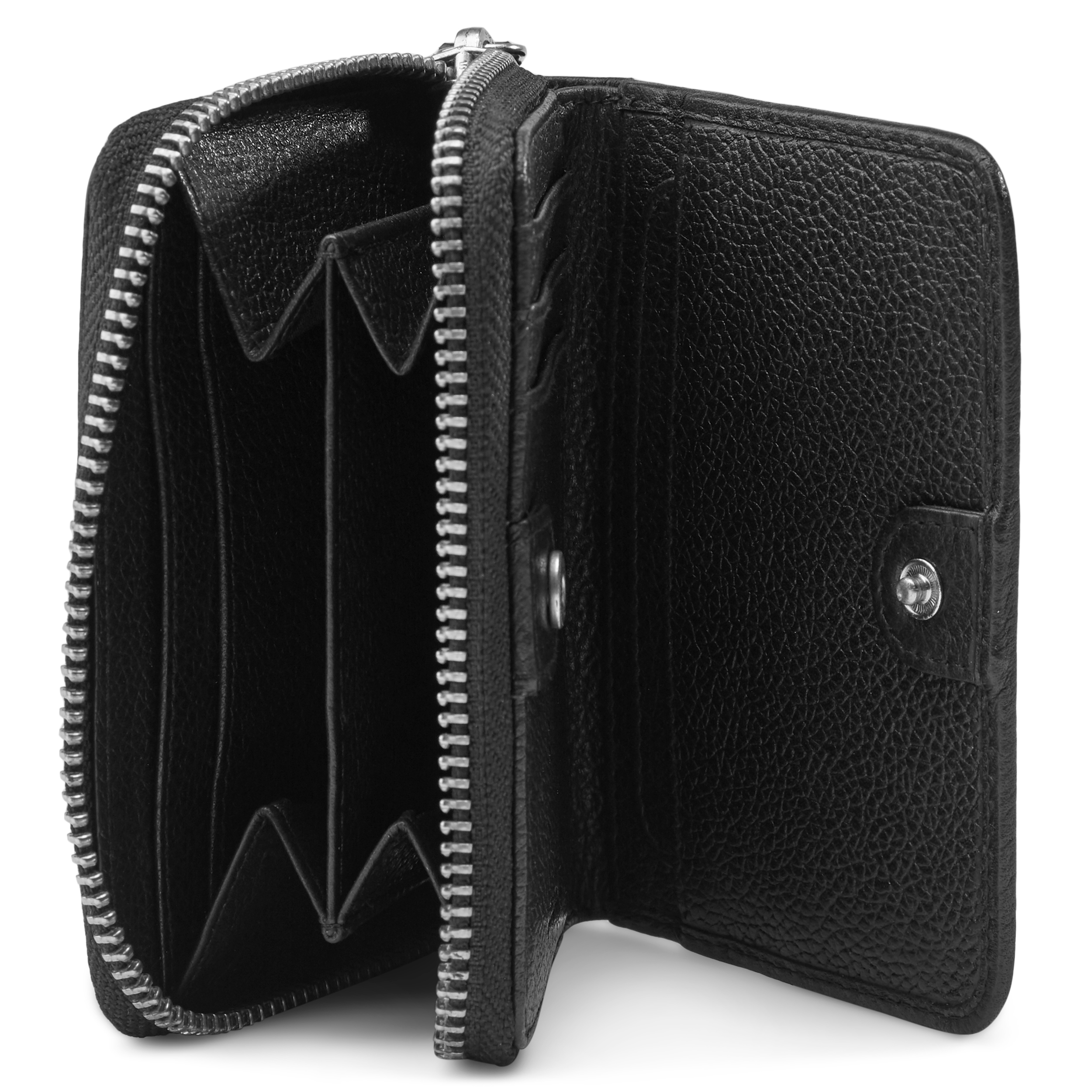 Cartera de cuero negro con bloqueo RFID Laris - 5