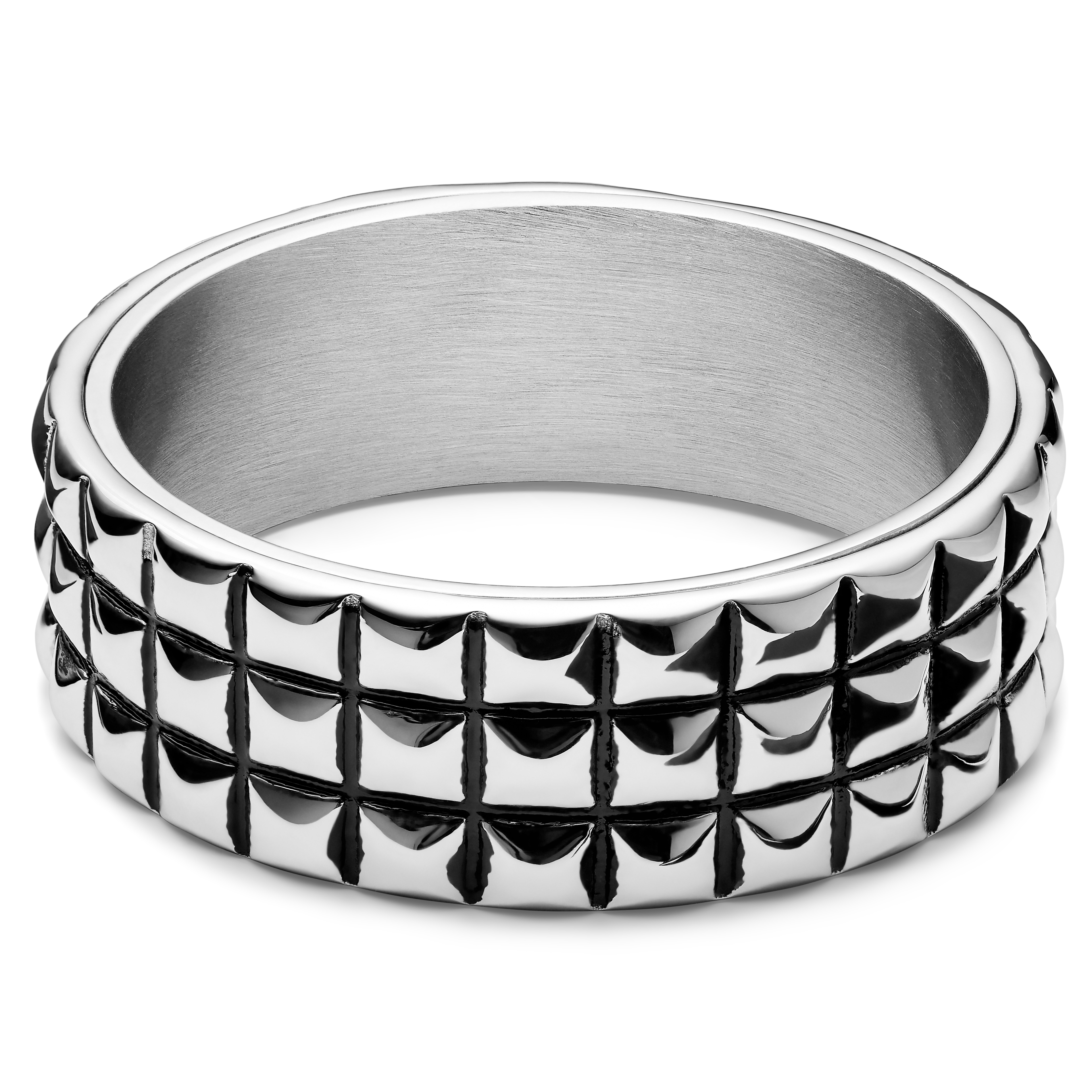 Anneau en acier Pearce Pyramis - 6