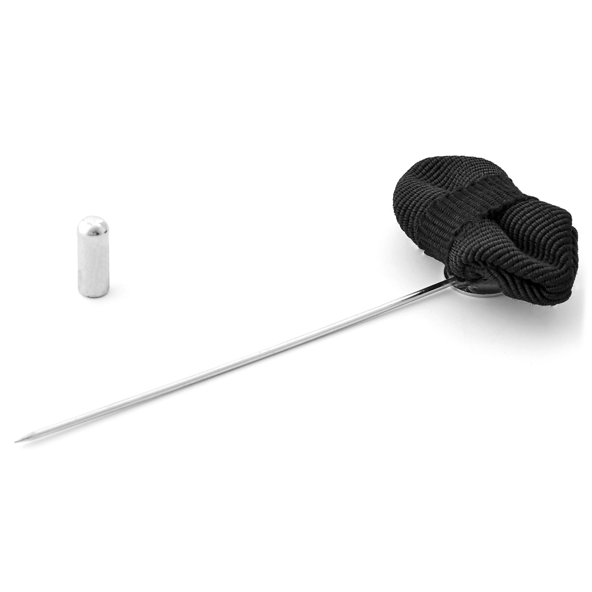 Sealed Lips Black Lapel Pin - 2