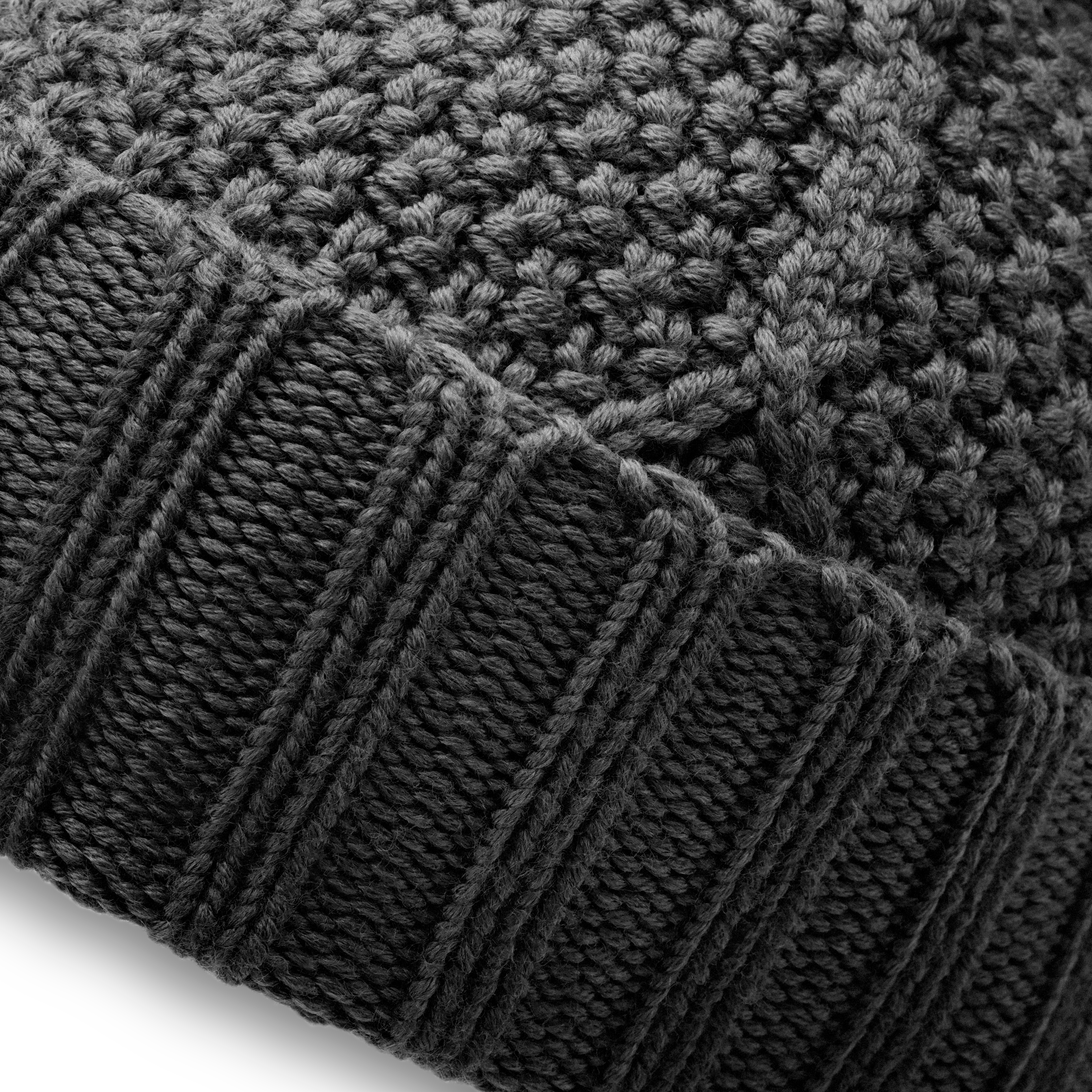 Karl | Grey Merino Kane Beanie - 4