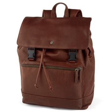 Oxford Bruine Lederen Backpack