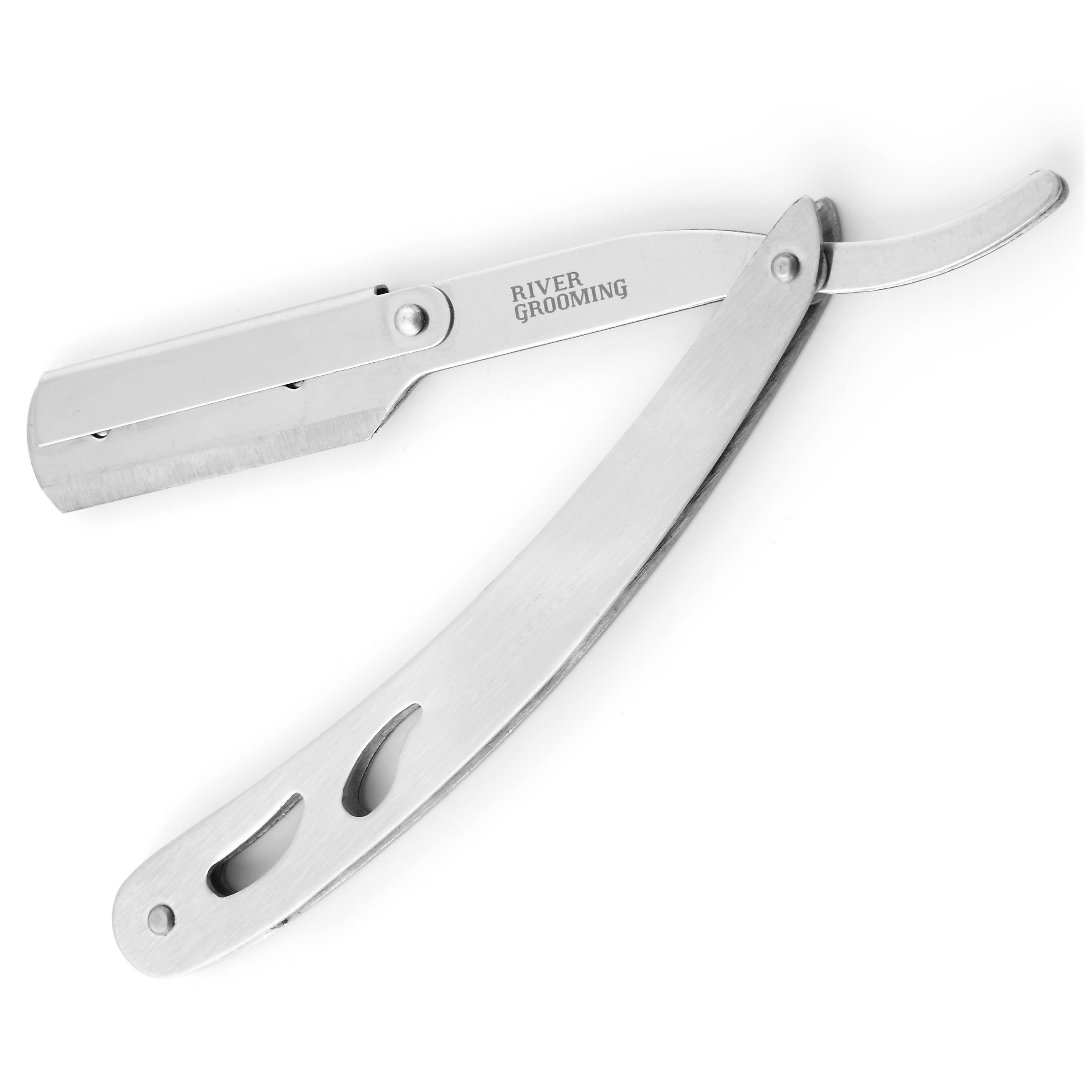 Moderne Barberkniv i Rustfrit Stål til Udskiftelige Blade