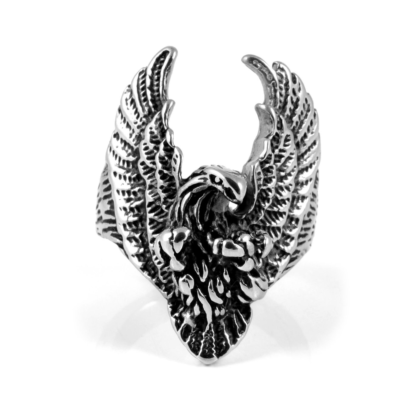 Anillo de acero diseño águila XL - 2