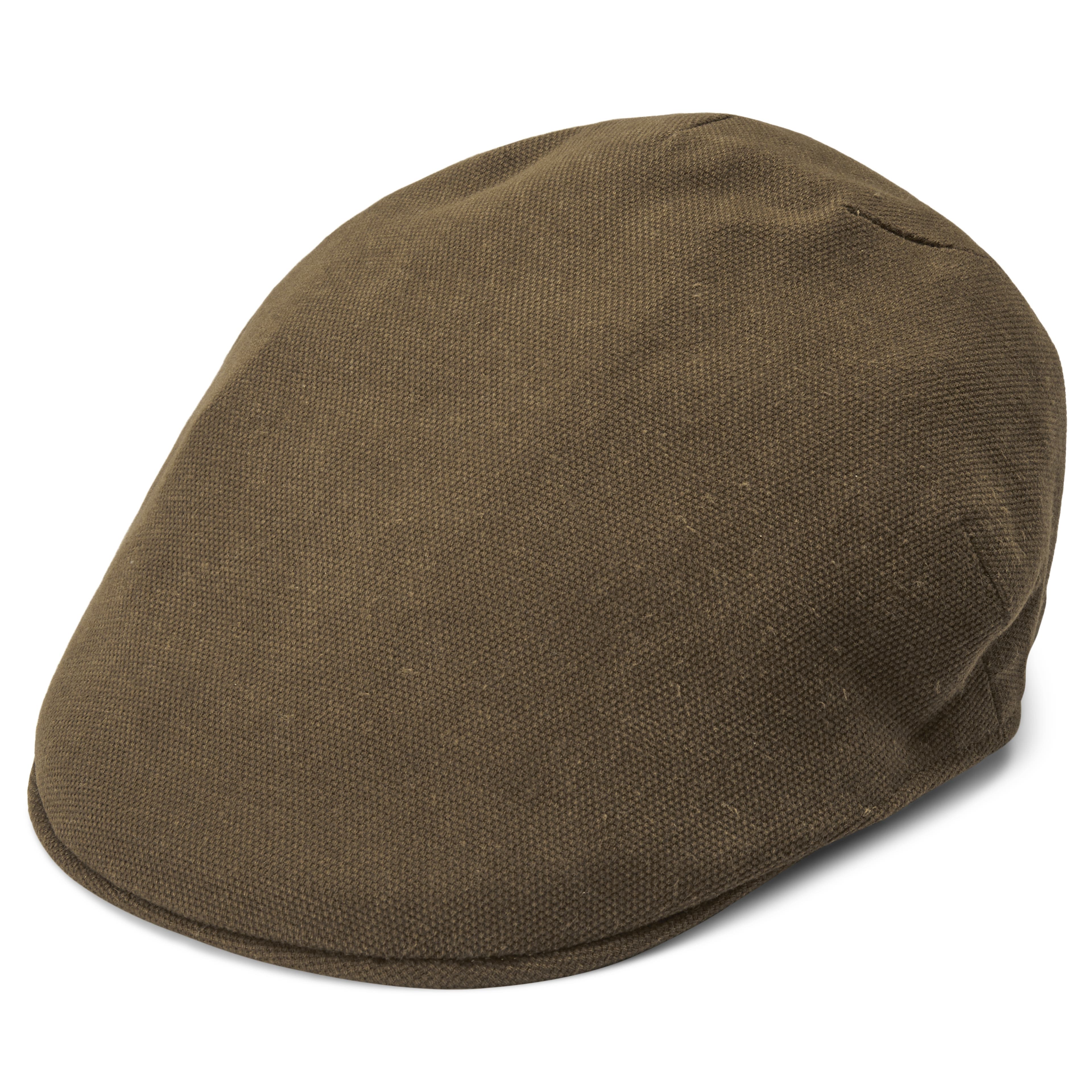 Black Linen Flat Cap, Irish Made