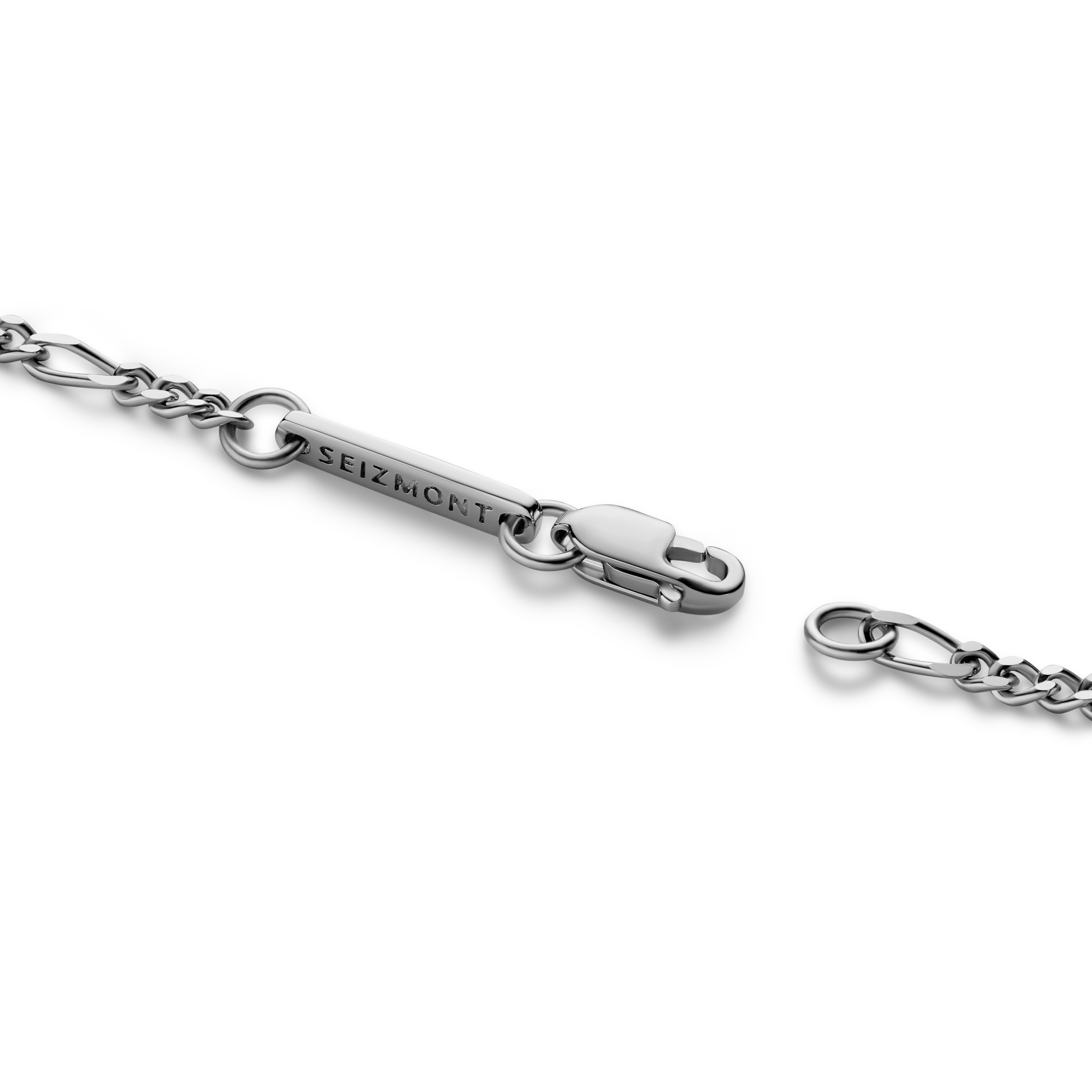 Argentia | 925s | Ródiummal bevont sterling ezüst Figaro karlánc - 2 mm - 2