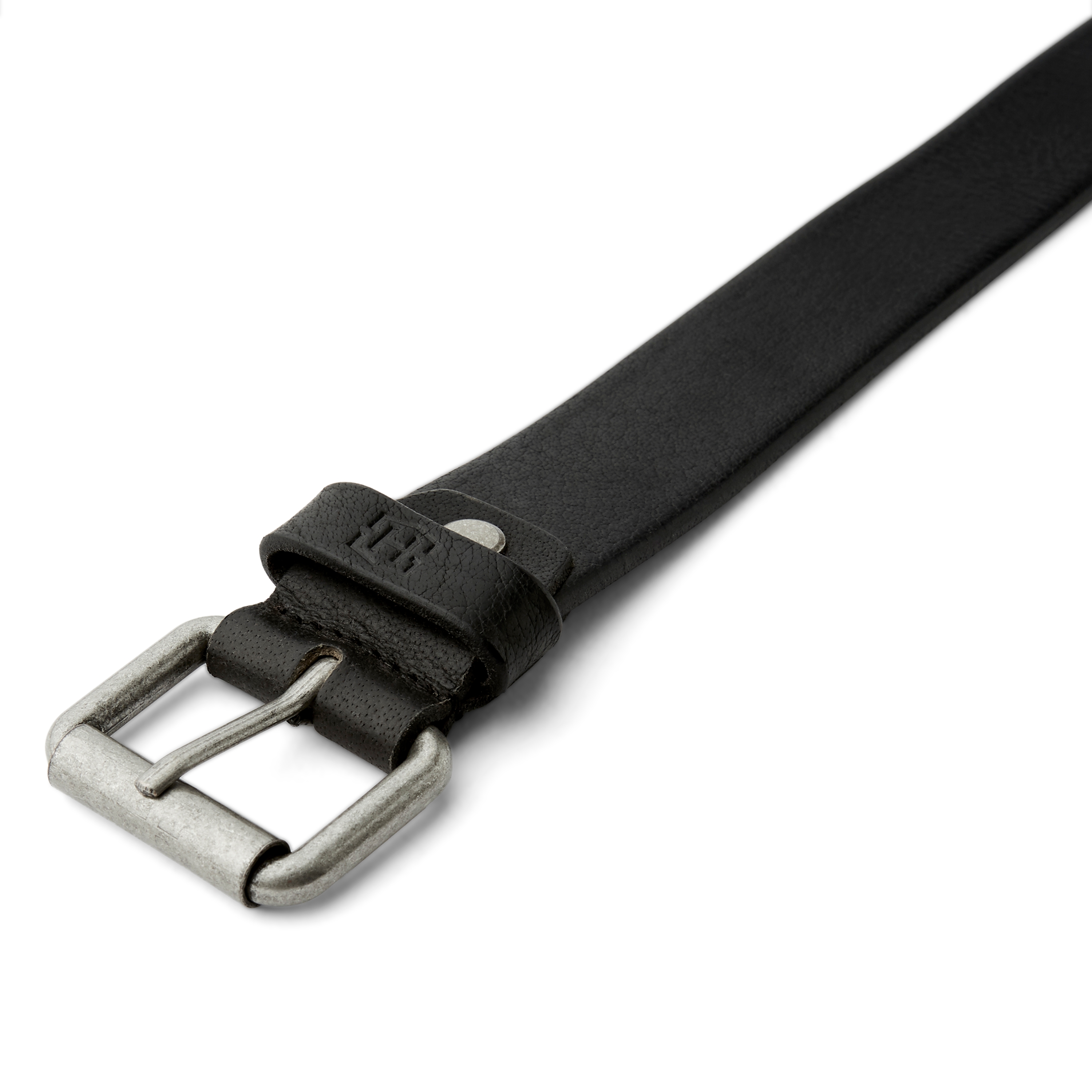 Czarny skórzany pasek Samm - 3