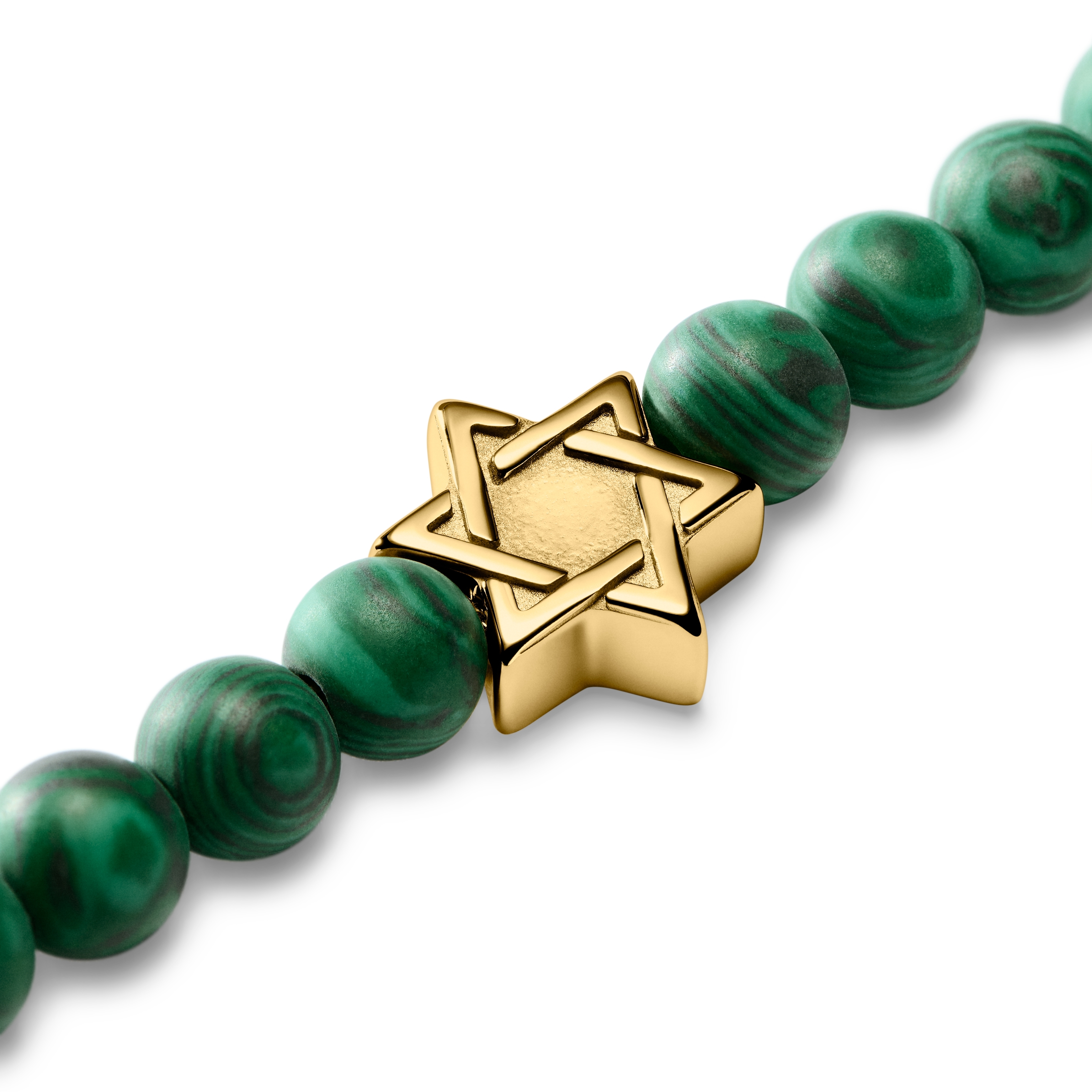 Unity | Dávid-csillag malachit karkötő - 4