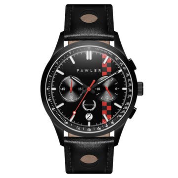 Monterey | Limitovaná edícia - Závodné hodinky v čiernej farbe 