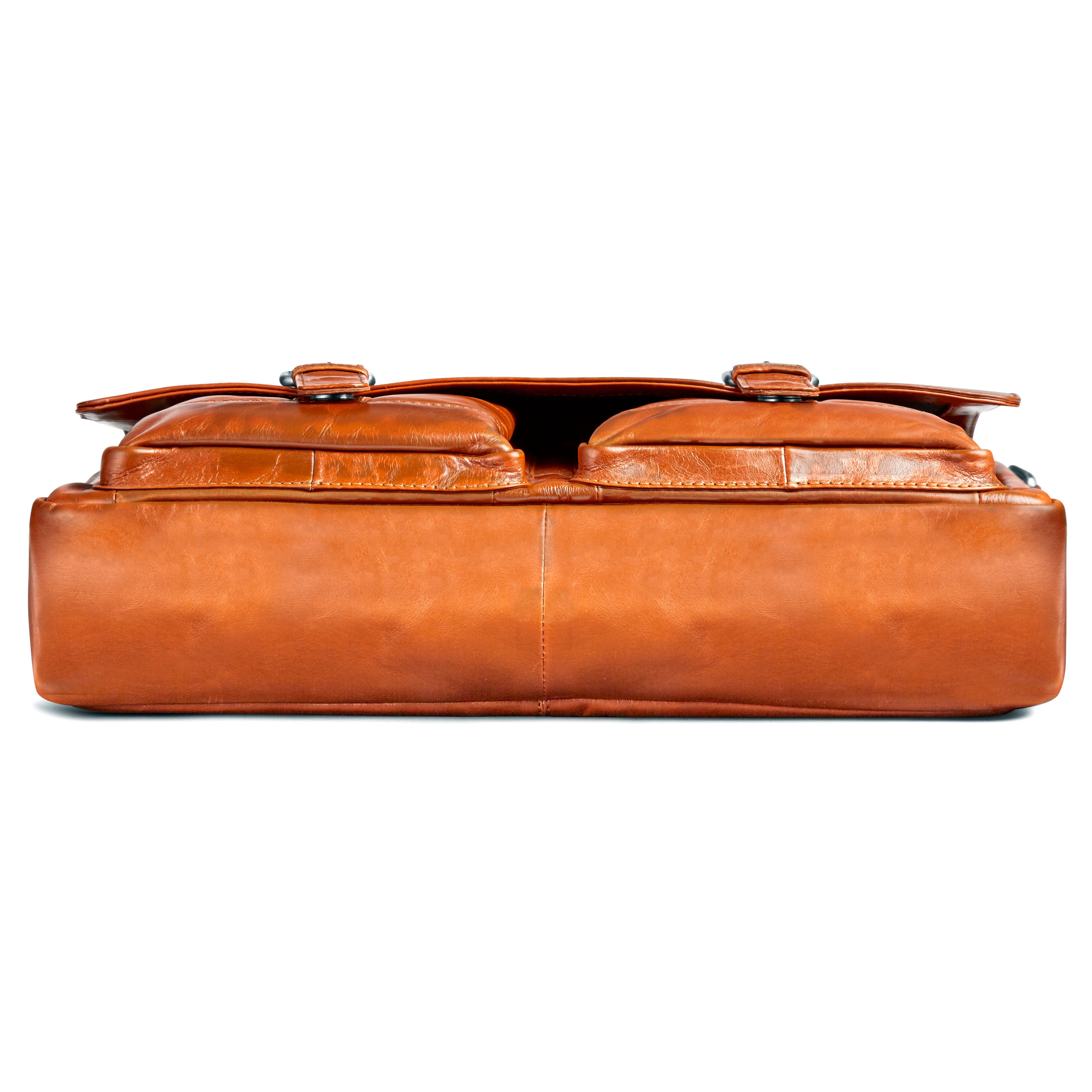 Hellbraune Jasper Messenger Ledertasche - 5