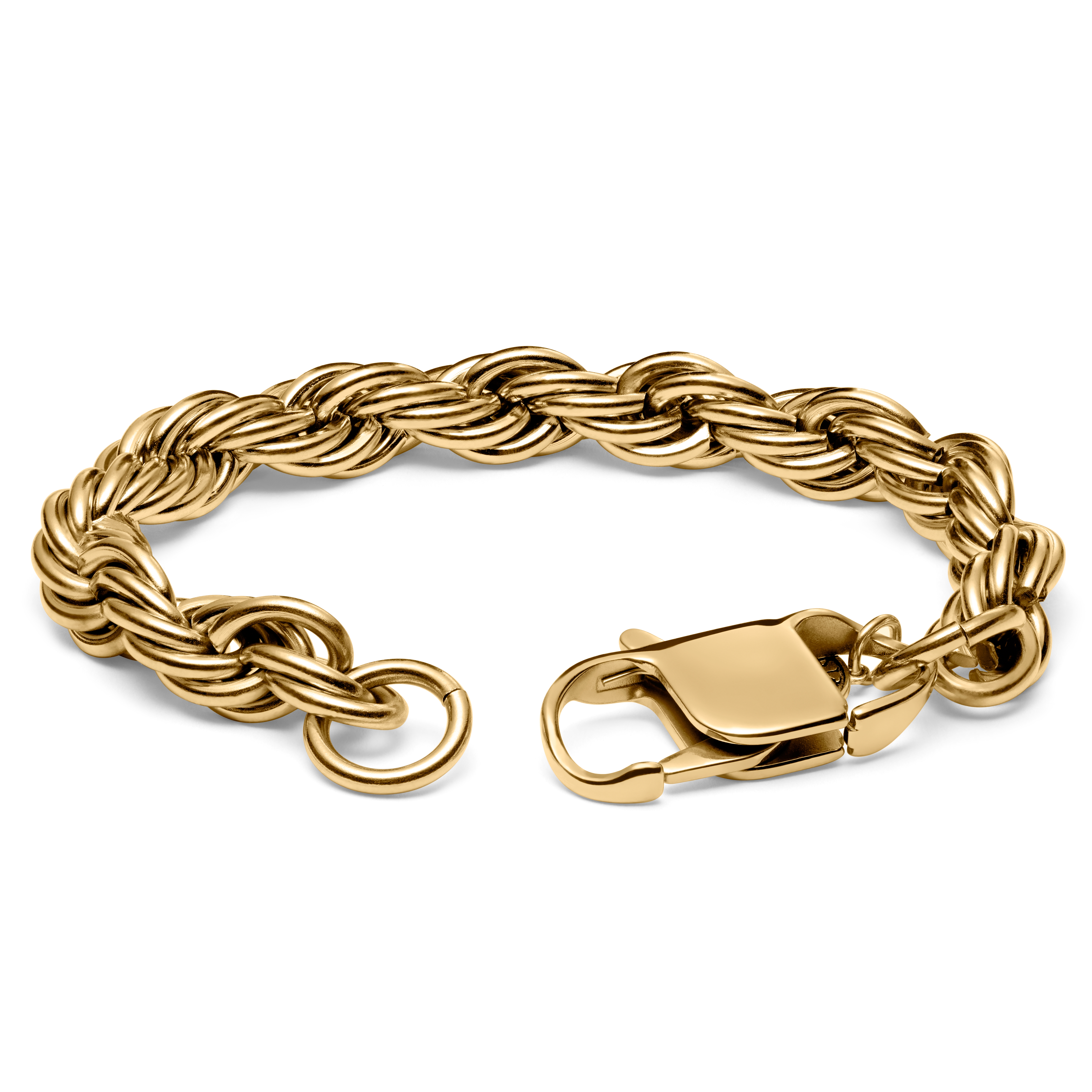 Corwin Amager Gold-Tone 10mm Rope Chain Bracelet - 2