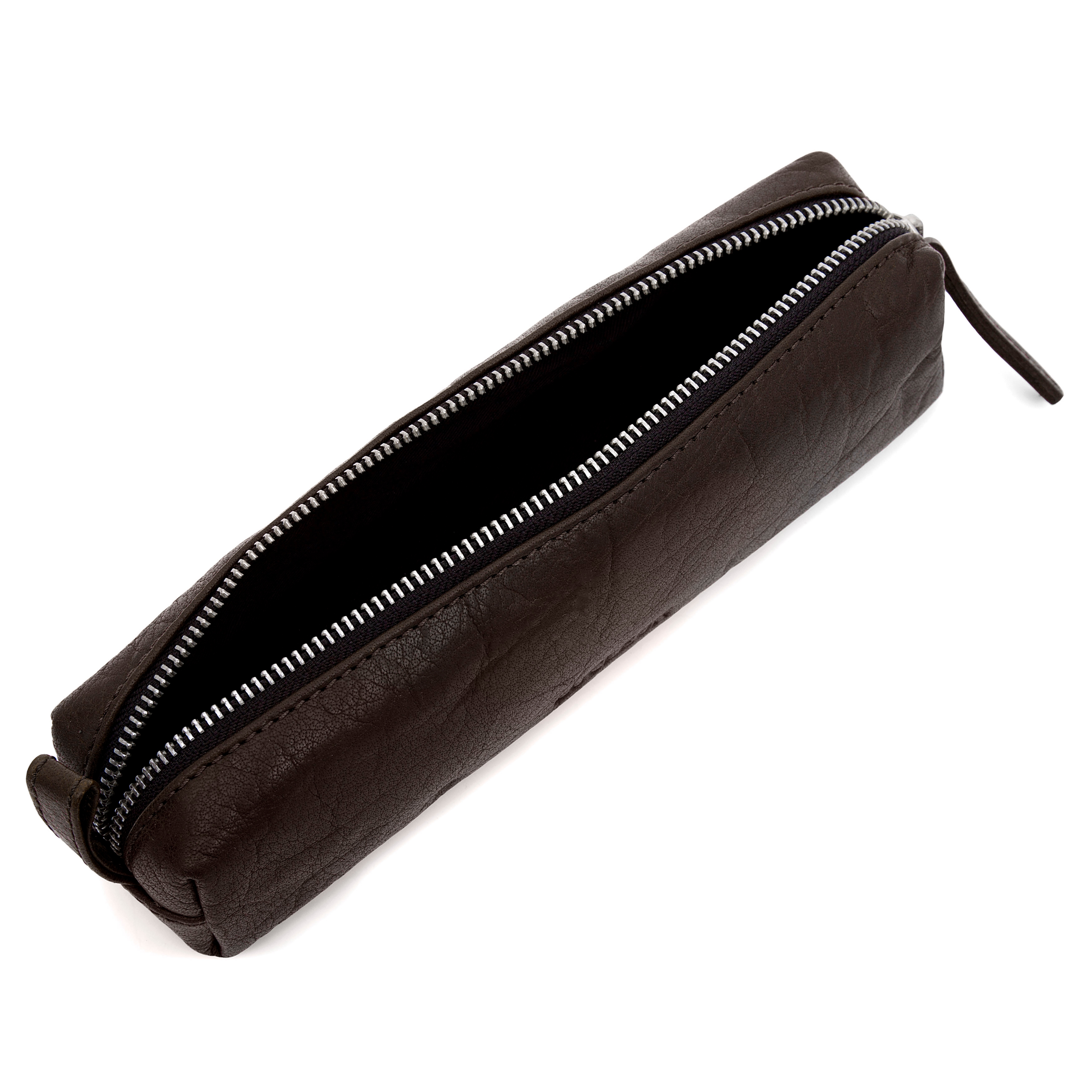 Montreal Kompakt Brun Toalettmappe av Skinn - 4