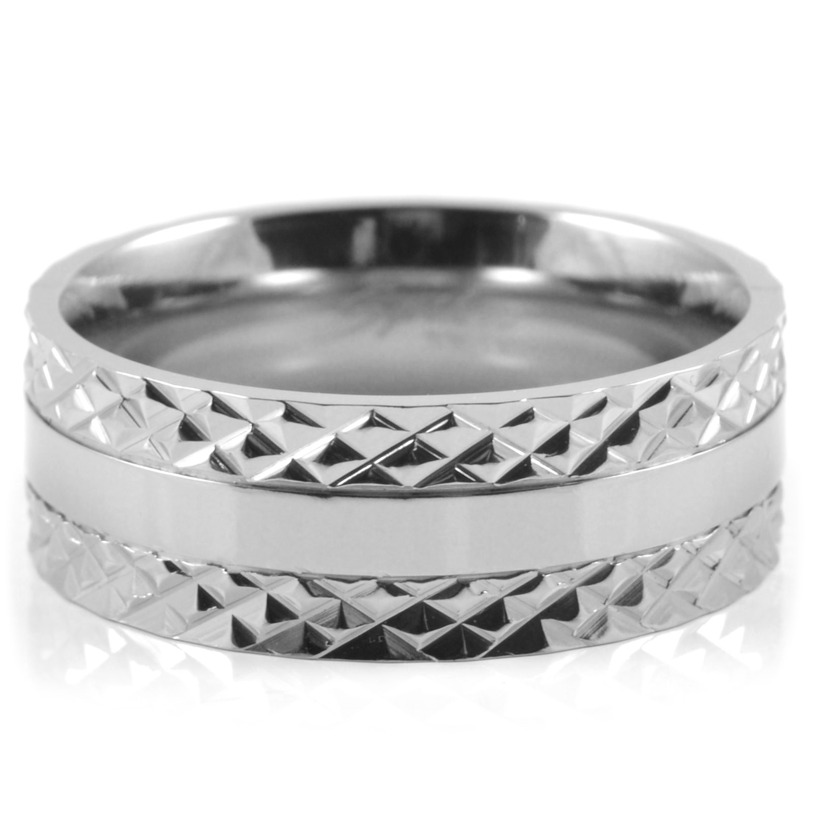 Titanium Ring met Spiked Center - 2