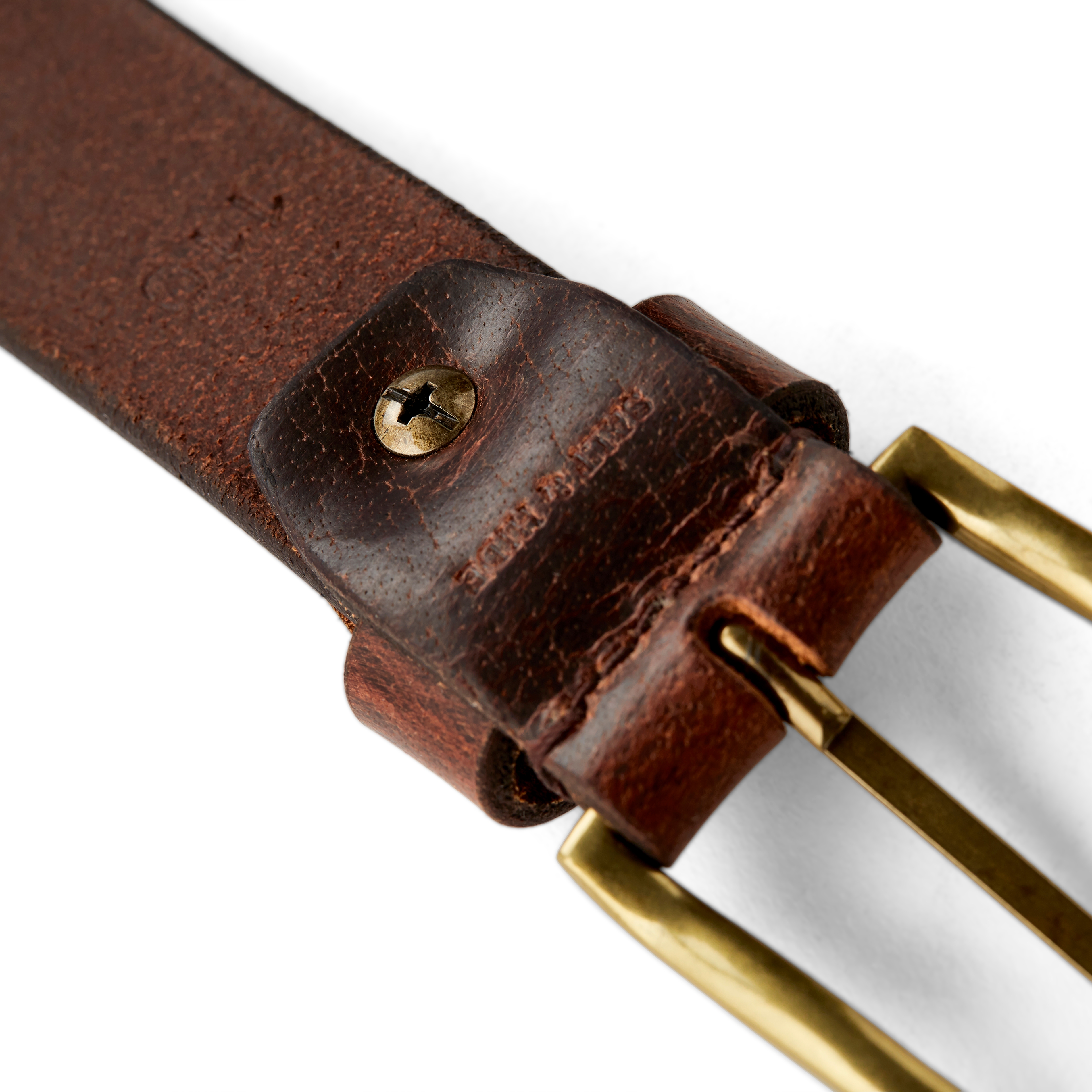 Brązowy skórzany pasek Shanan - 4