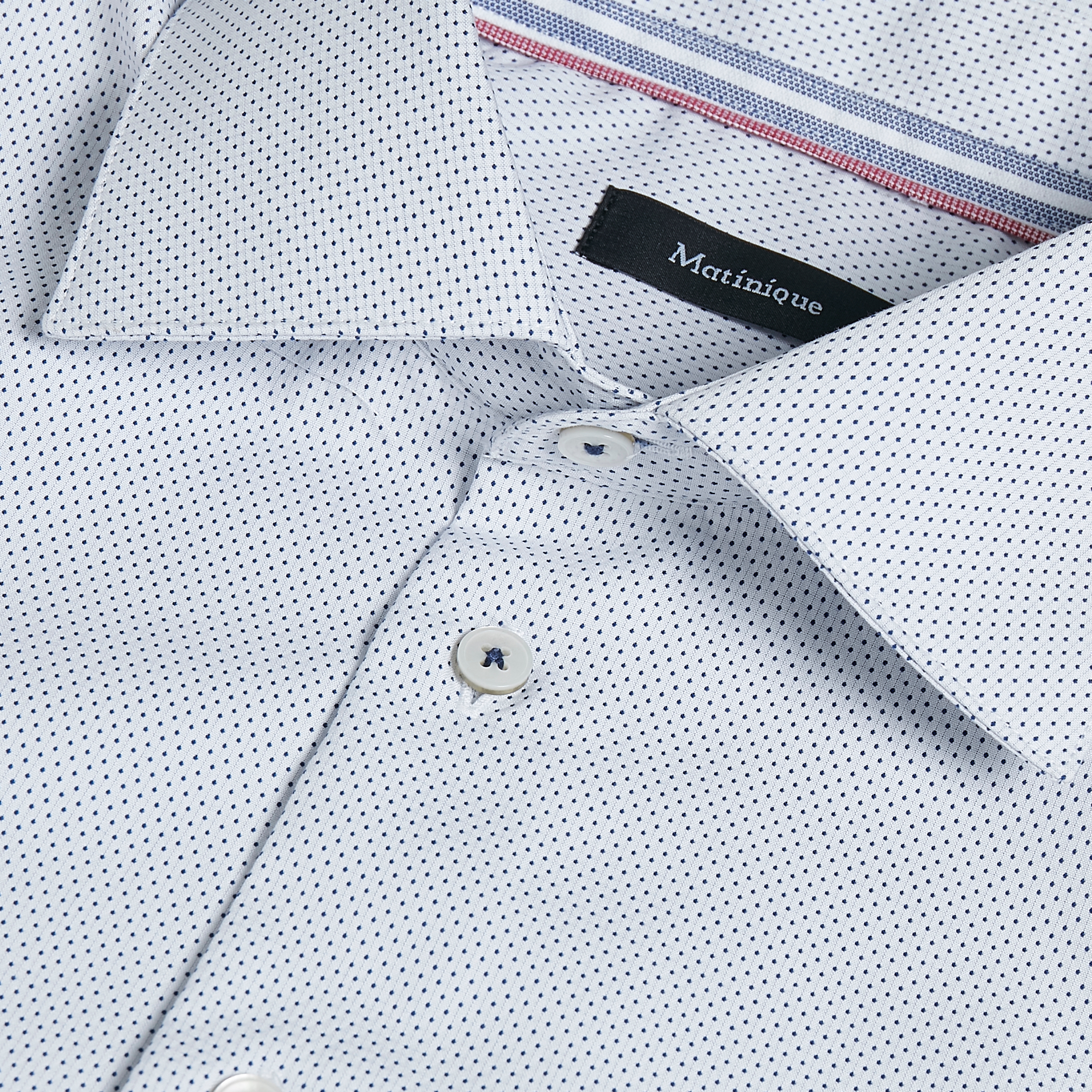 Marc Wit Gestippeld Overhemd - 3