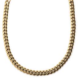 14mm Gold-Tone Steel Chain Necklace