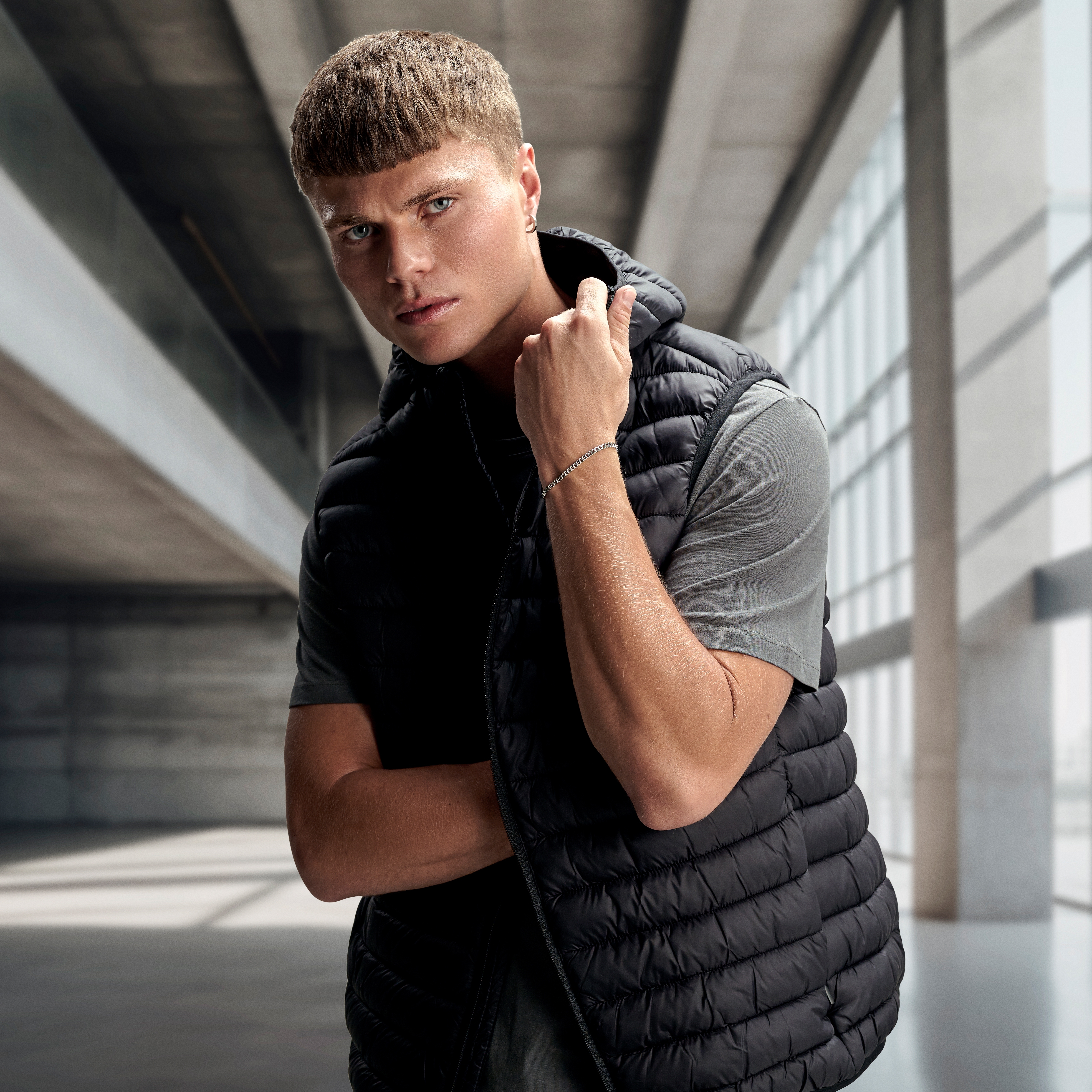 Argentia | 925s | 4 mm Armbånd med buede lenker i rhodiumbelagt sterlingsølv - 5