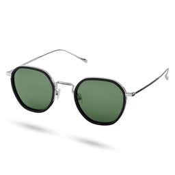 Wylie Thea Polariserede Solbriller i Sølvfarve & Grøn