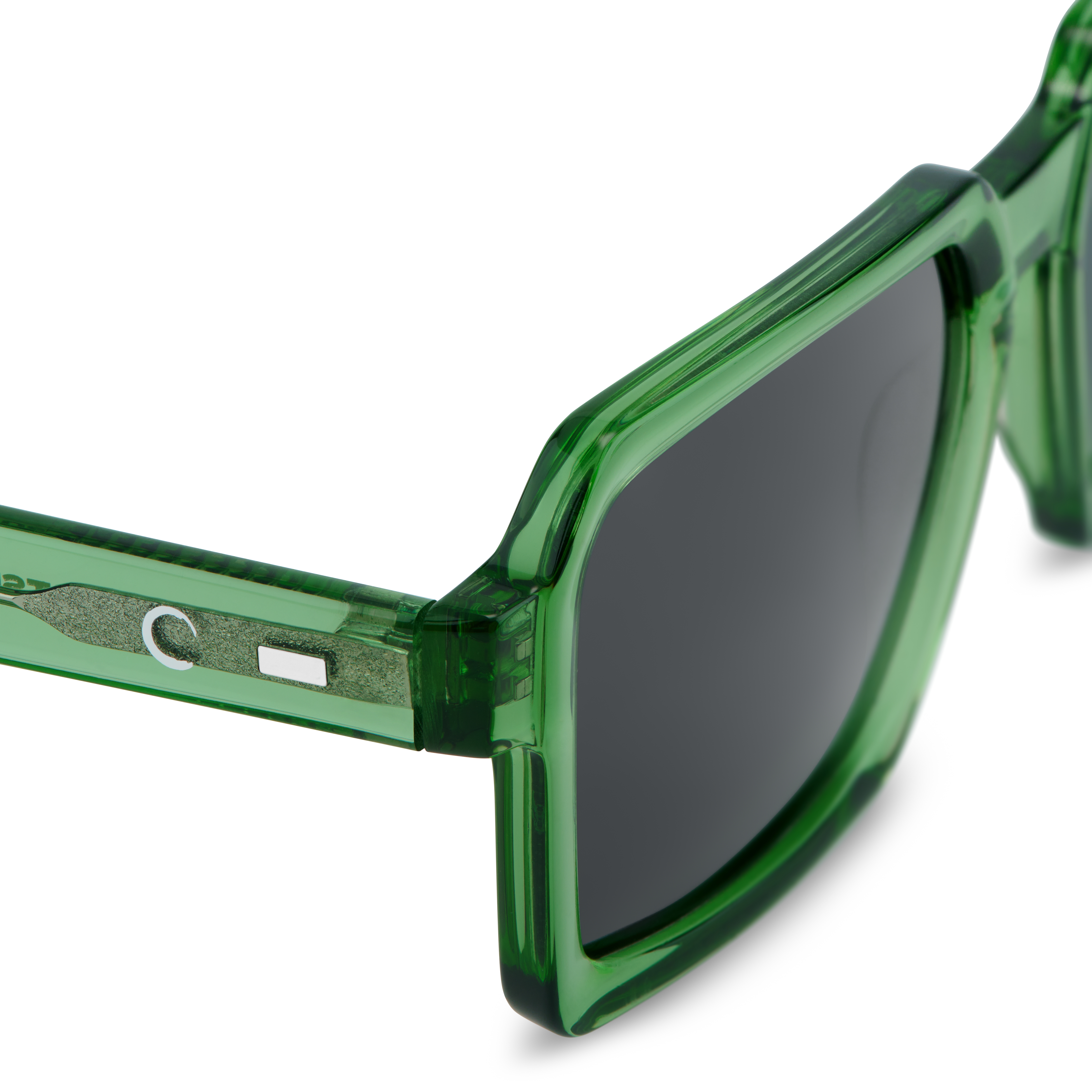 Occasus | Neon Green Oversized Geometric Polarised Sunglasses - 10