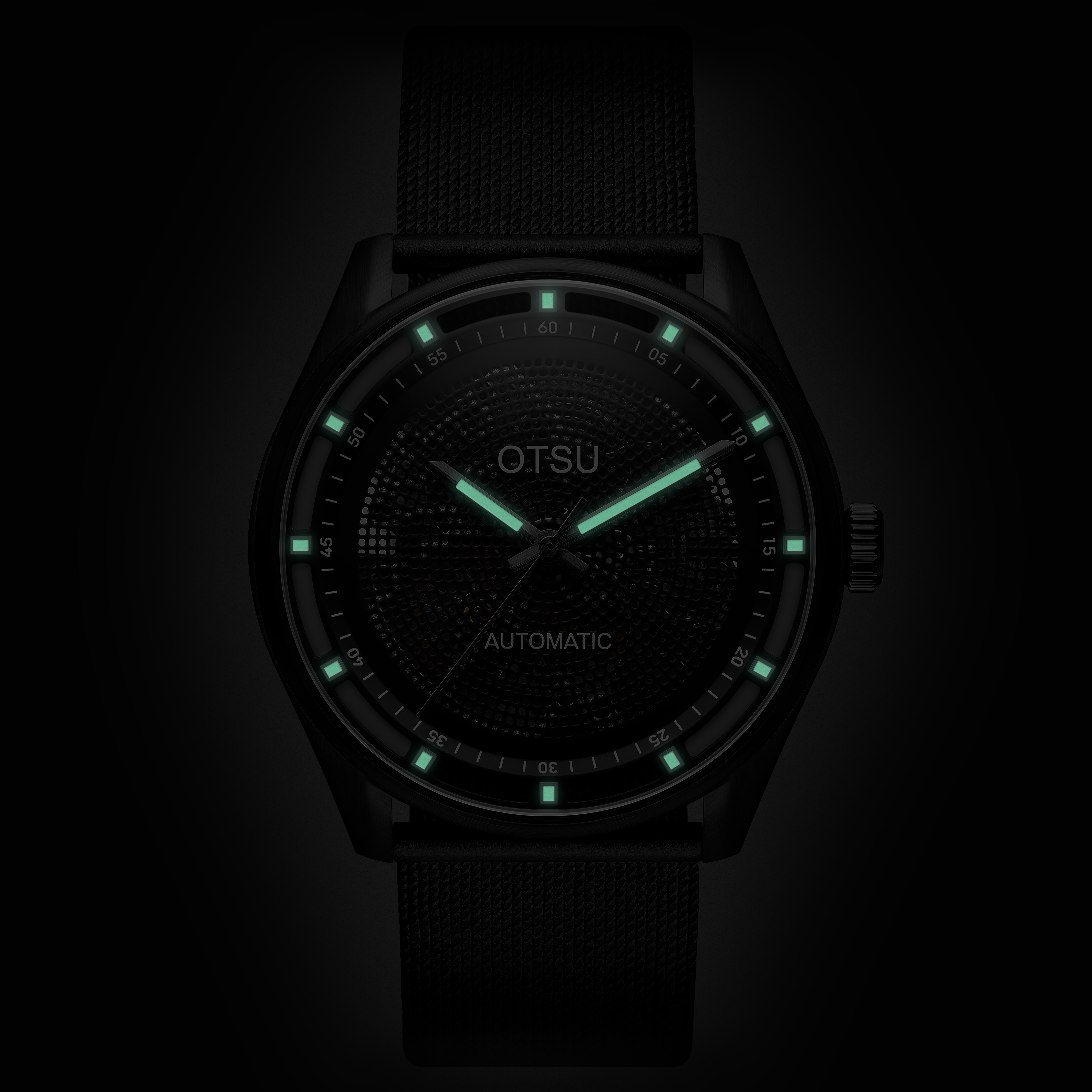 Calin | Black Transparent Automatic Skeleton Watch - 2