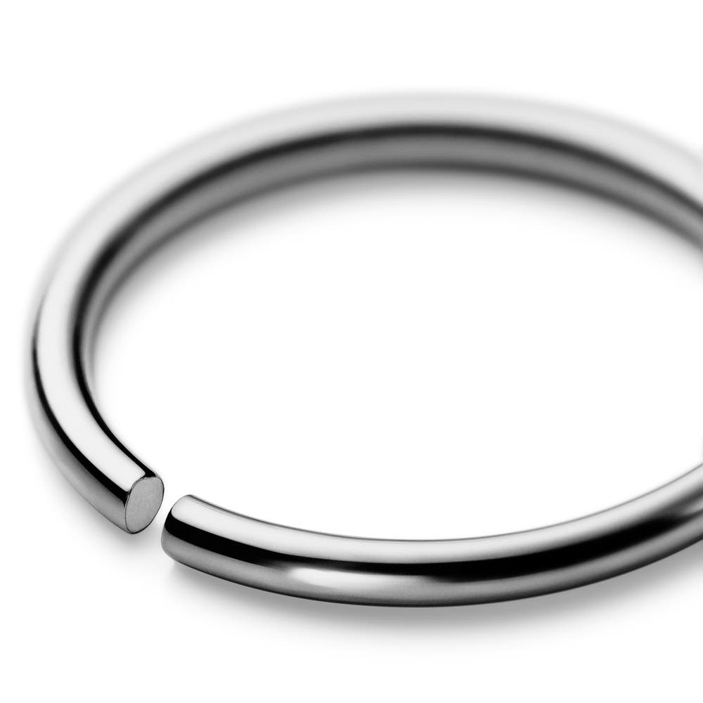 hover: 9 mm Seamless Silver-Tone Surgical Steel Piercing Ring hover: 9 mm Seamless Silver-Tone Surgical Steel Piercing Ring