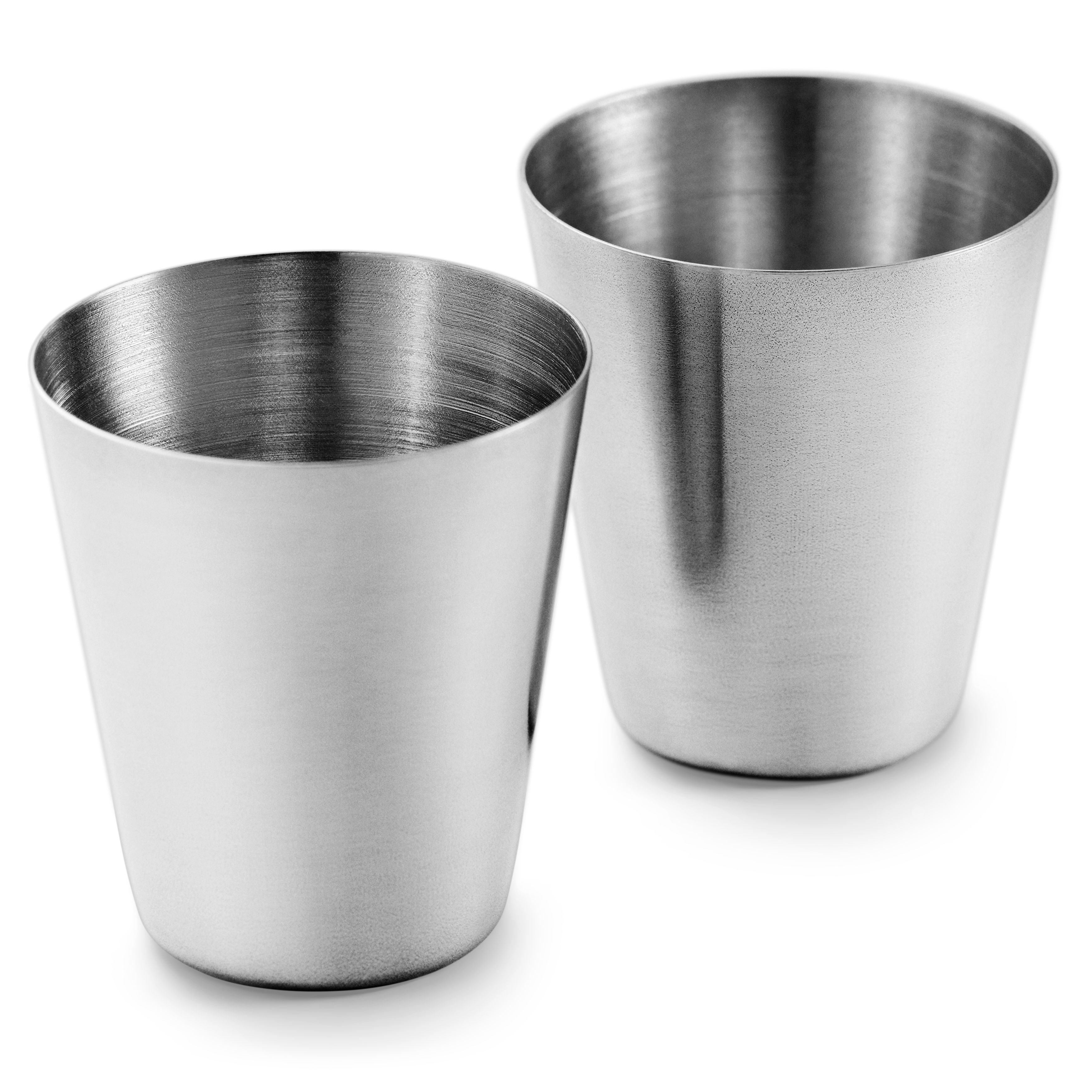 Stainless Steel Hip Flask and 2 Glass Set - 3