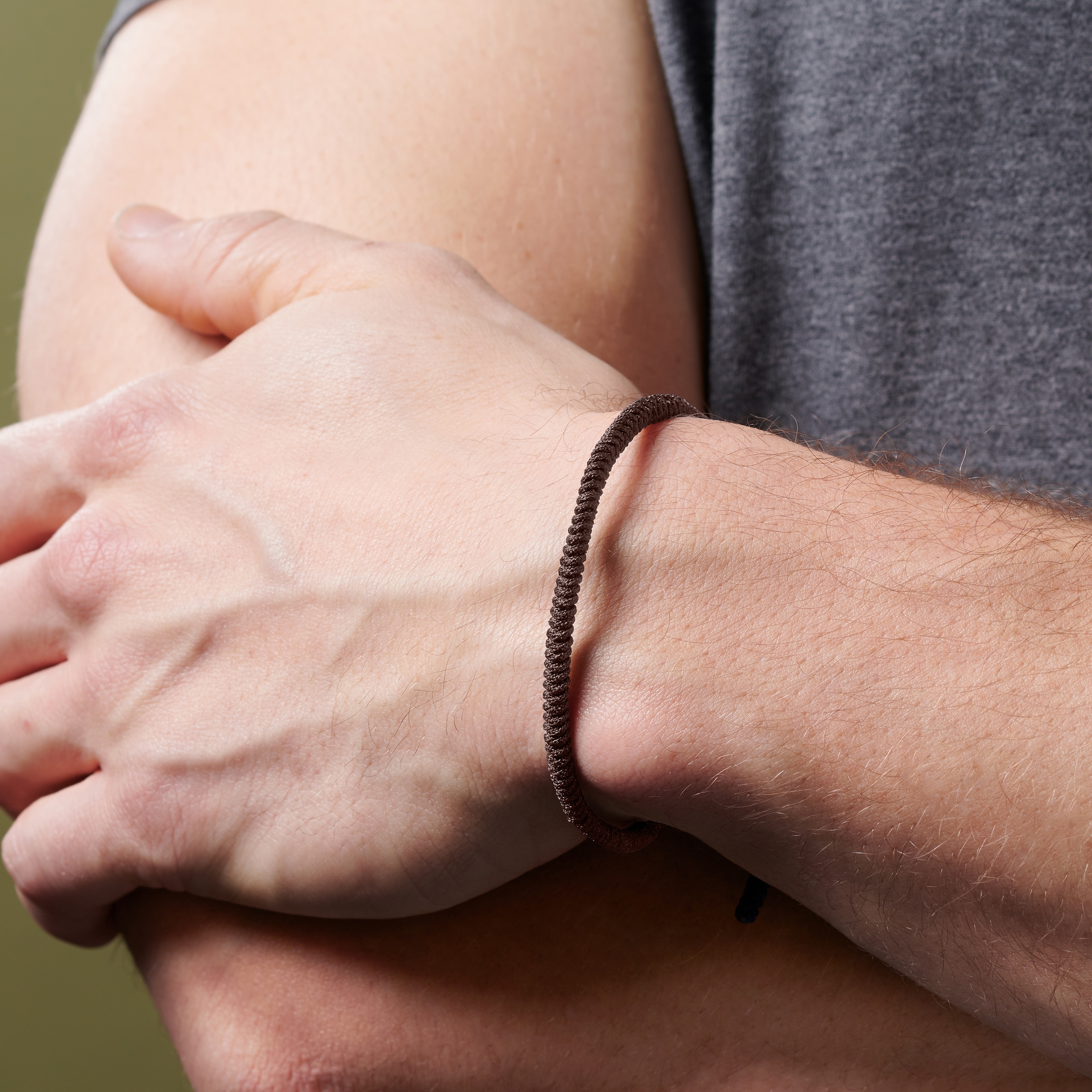 Bracelet de noeud chanceux brun Whit - 5