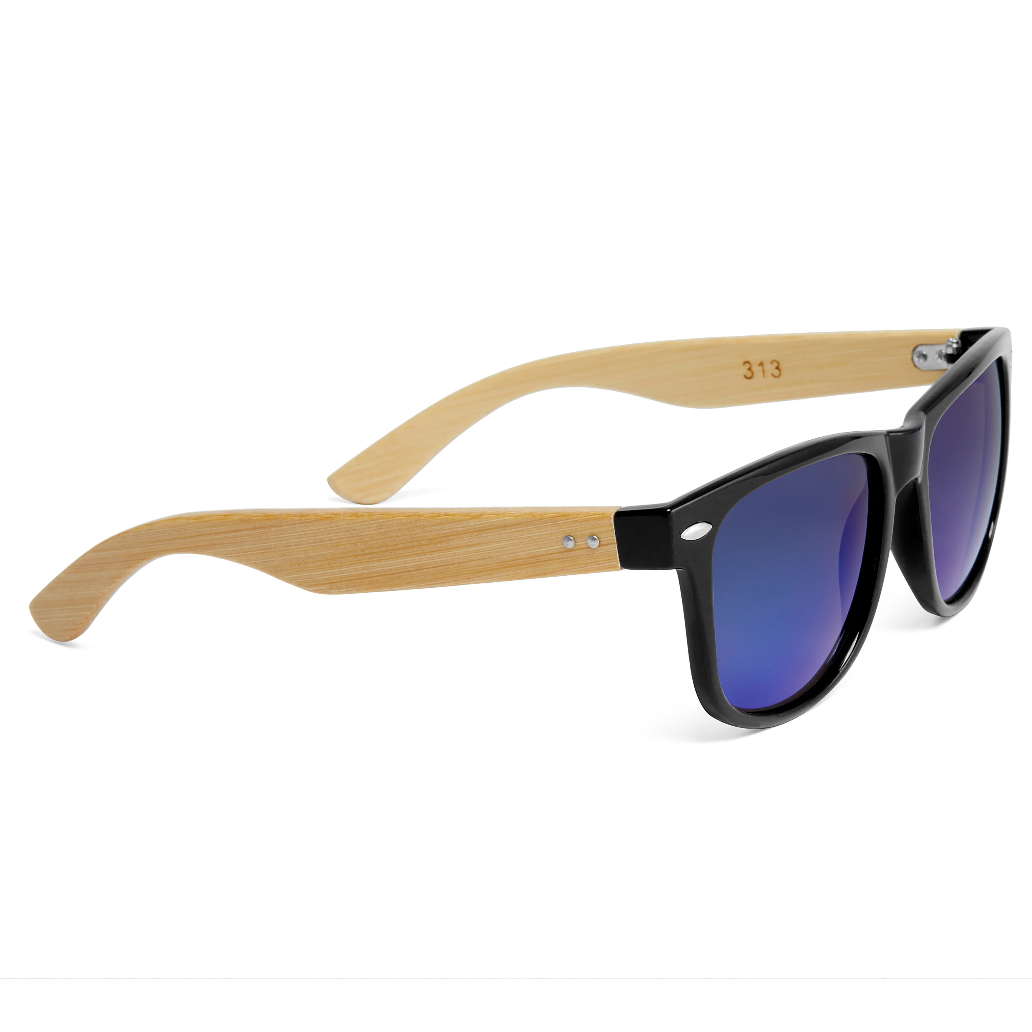 Γυαλιά Ηλίου Ice Blue Bamboo Wood - 3