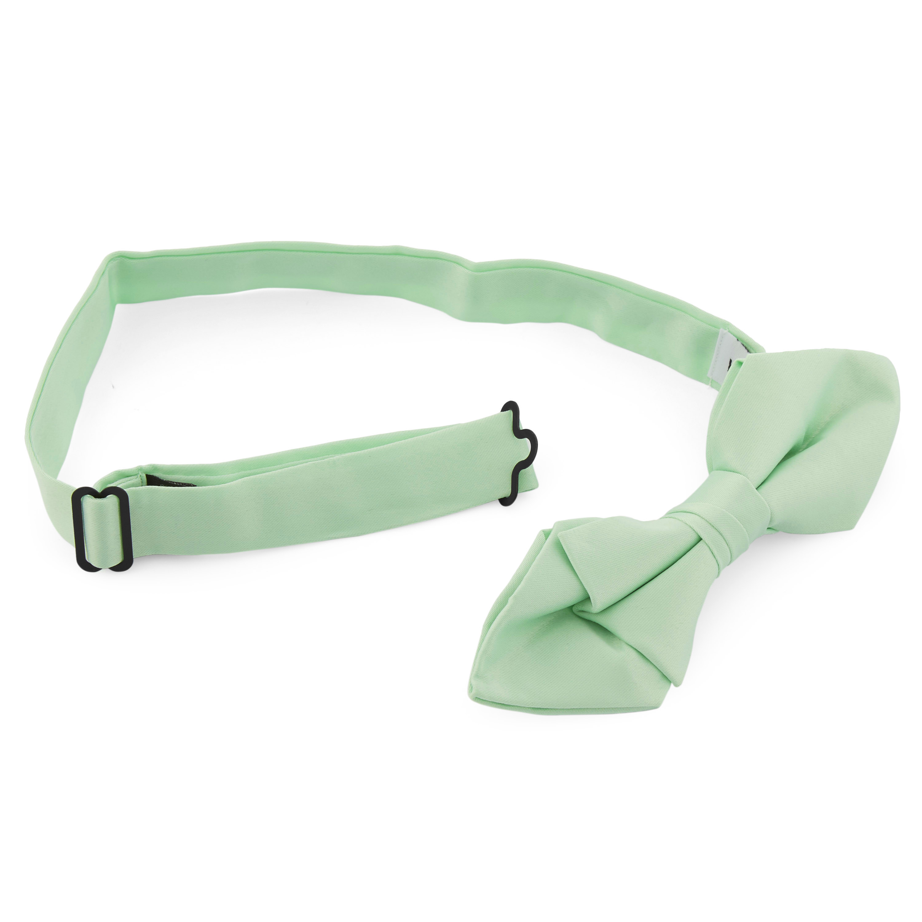 Mint Green Basic Pointy Pre-Tied Bow Tie - 2