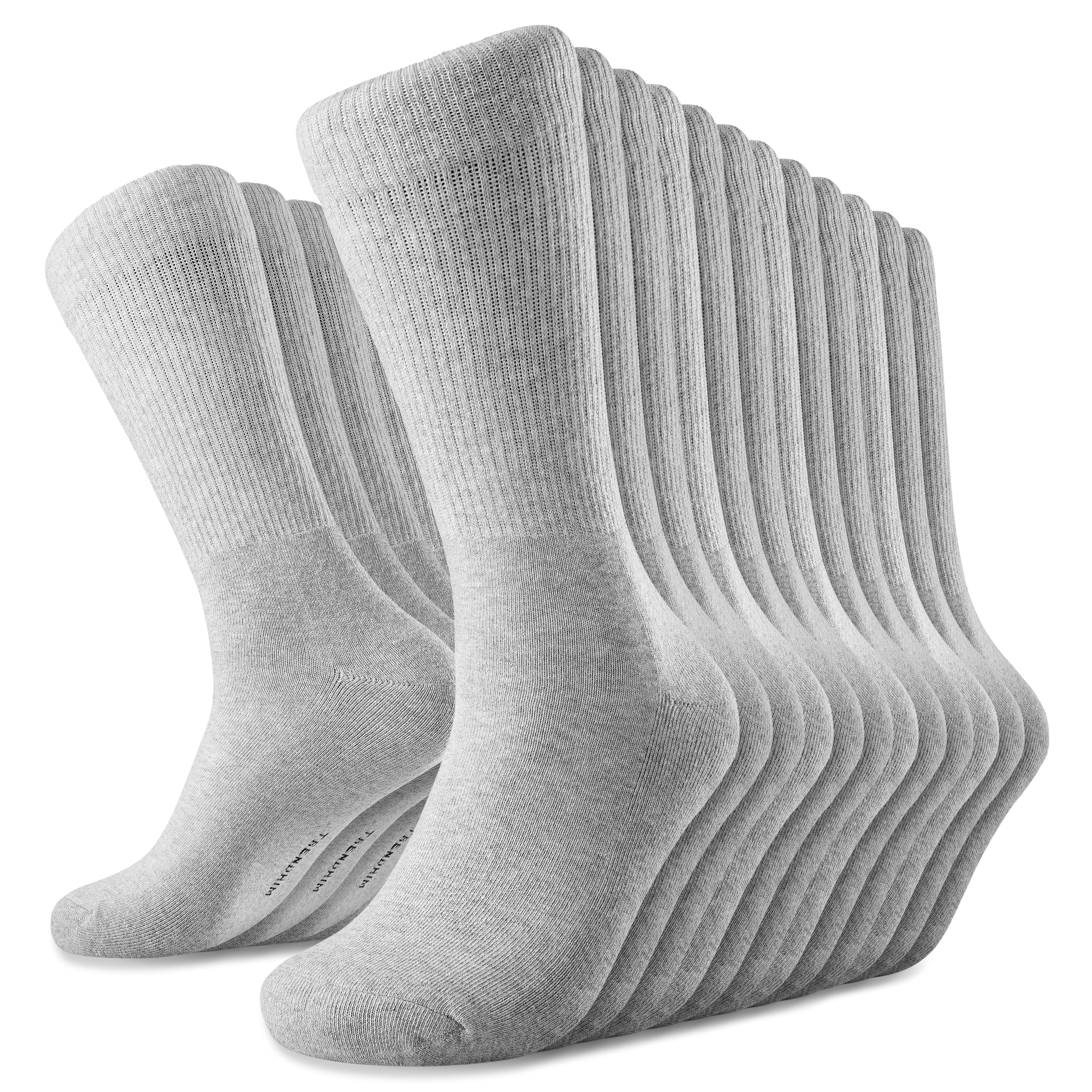 DryFeel | Set van 12 paar lichtgrijze katoenen tennissokken DryFeel | Set van 12 paar lichtgrijze katoenen tennissokken