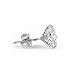 Laimons Orecchini Donna In Argento Sterling 925 - Disco Rotondo Martellato 8mm - Ipoallergenici In Scatola Regalo