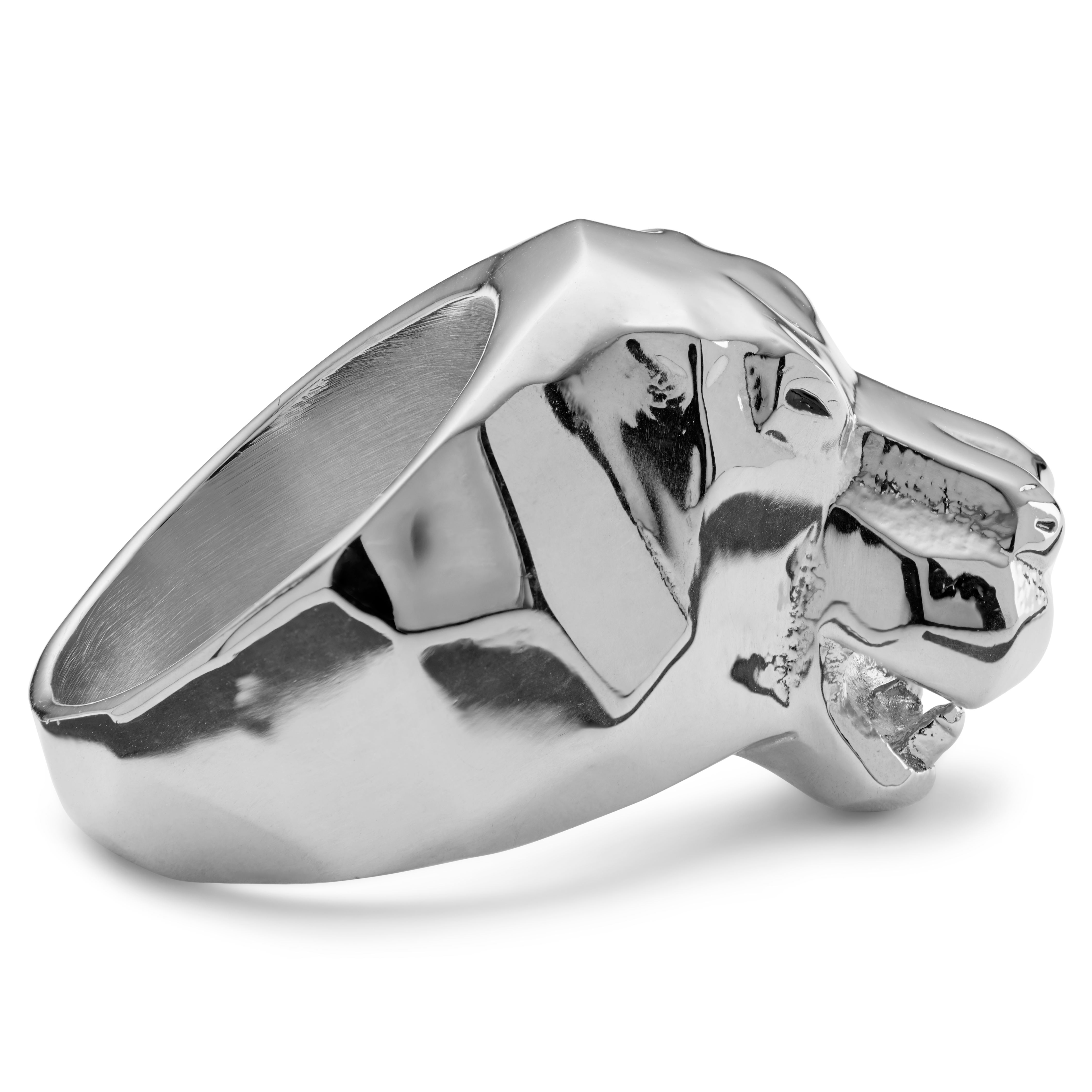 Mack Silver-Tone Hippo Ring  - 5