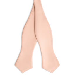 Rose Pink Self-Tie Grosgrain Diamond Tip Bow Tie