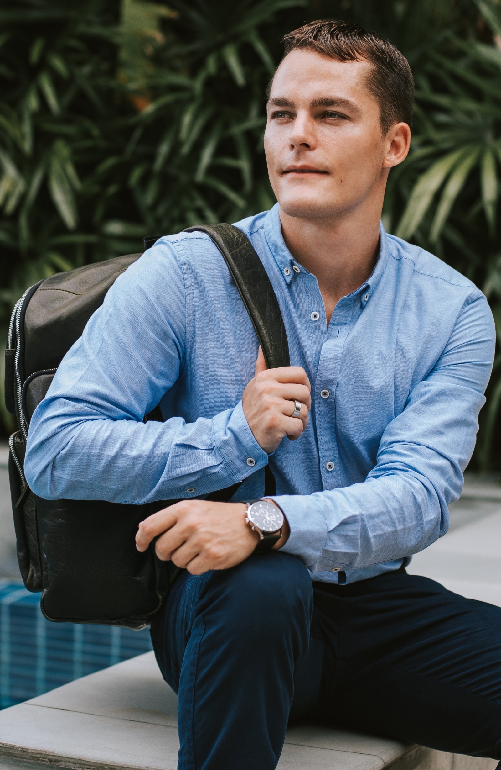 Montreal čierna RFID kožená peňaženka na zips - 4