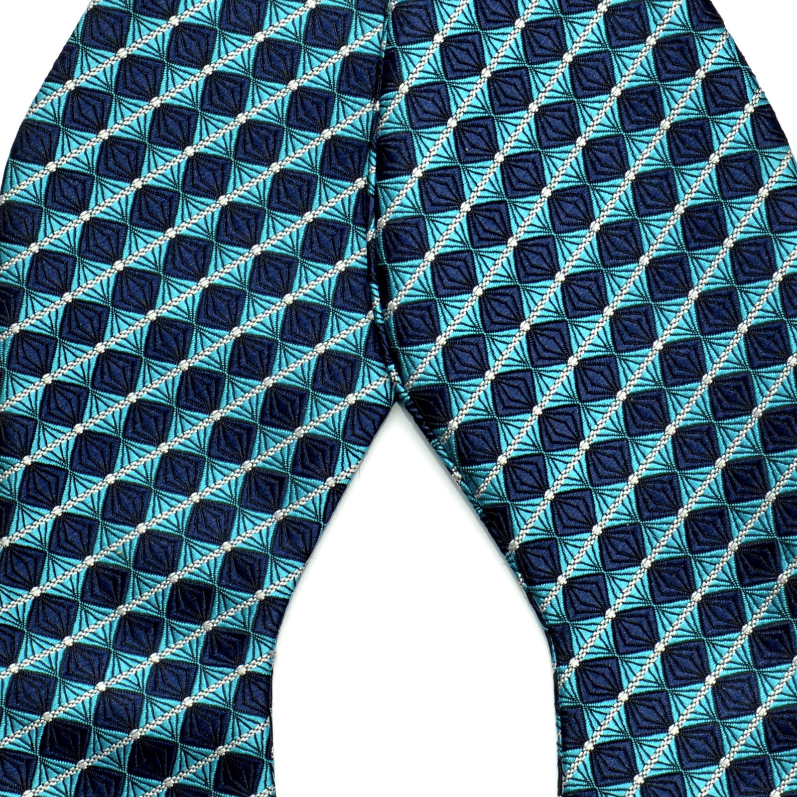 Tyrkysový čtverečkovaný motýlek - 2