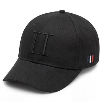 Les Deux | Cappello da baseball II in pelle scamosciata tutto nero Les Deux | Cappello da baseball II in pelle scamosciata tutto nero