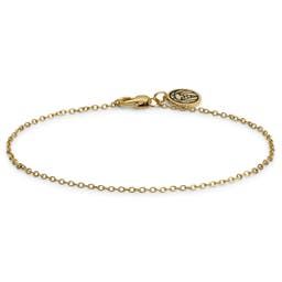 Essentials | 1.5 mm Lightweight Gold-Tone Cable Chain Bracelet