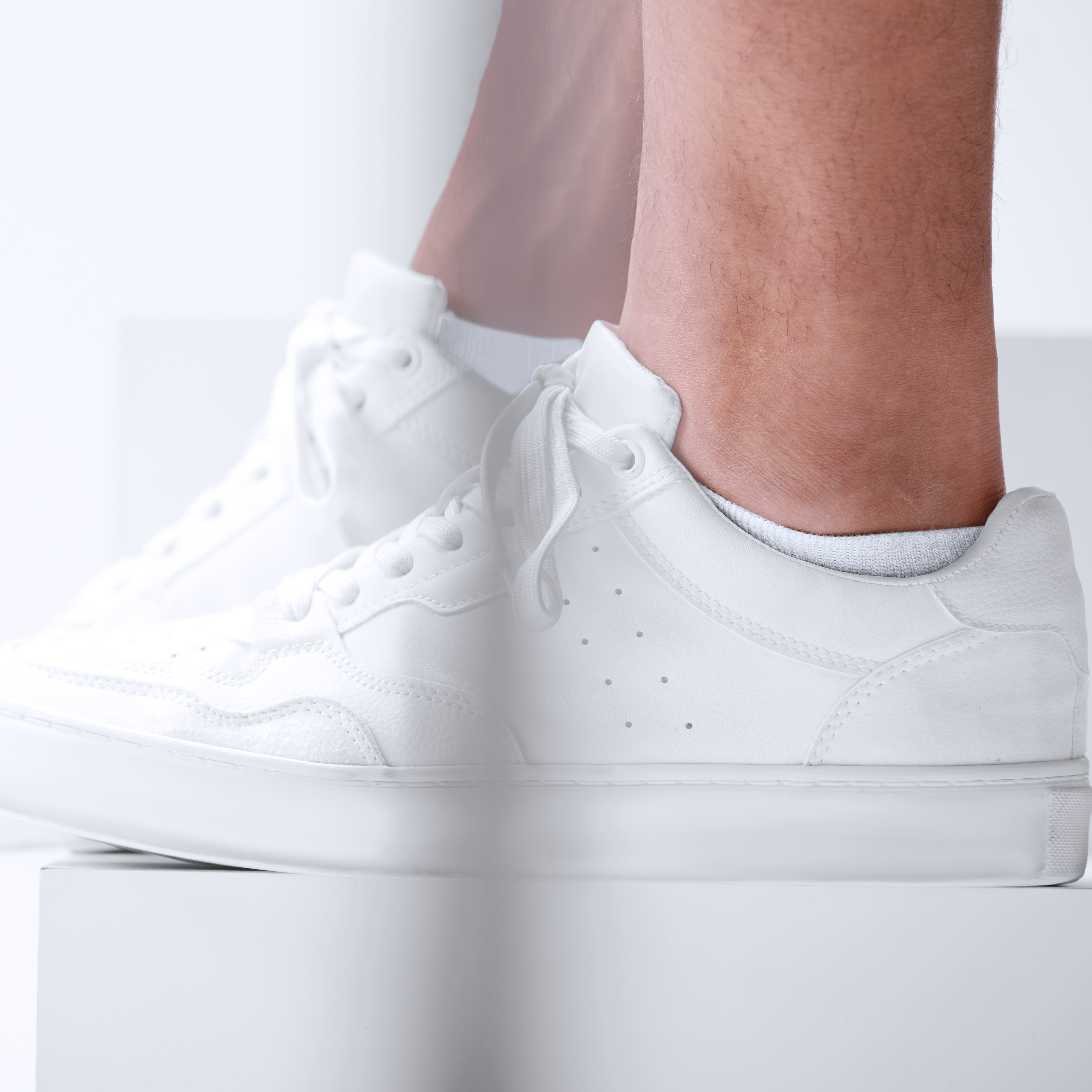 FreeFeel | 12-Pakk Hvite Bambus Ankelsokker - 5