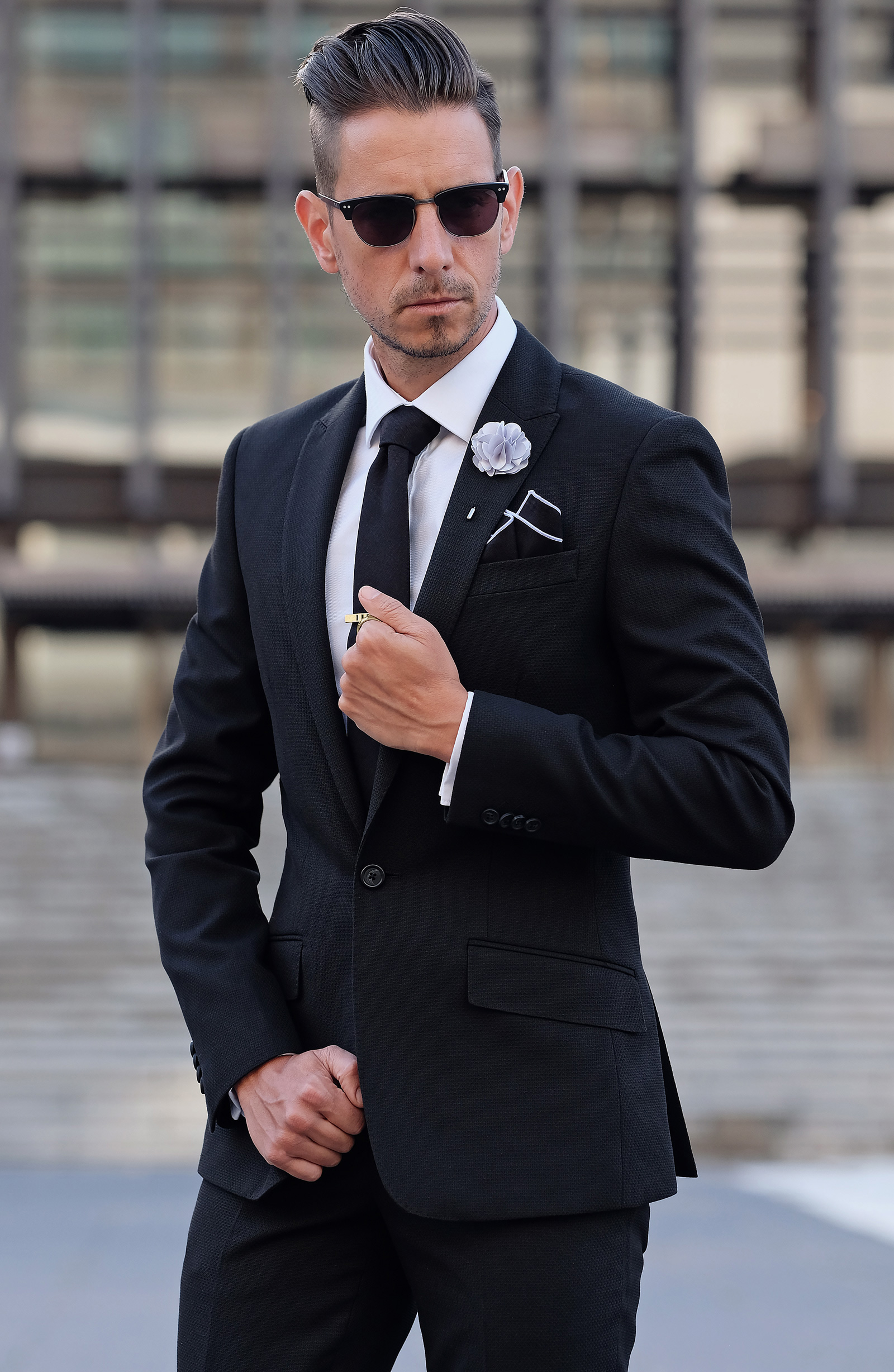 Gold 925 Silver Classic Ring - 5