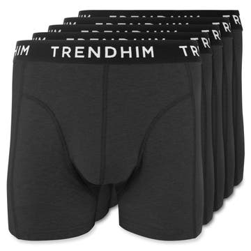 FlexFeel | Set van 5 zwarte katoenen boxershorts FlexFeel | Set van 5 zwarte katoenen boxershorts