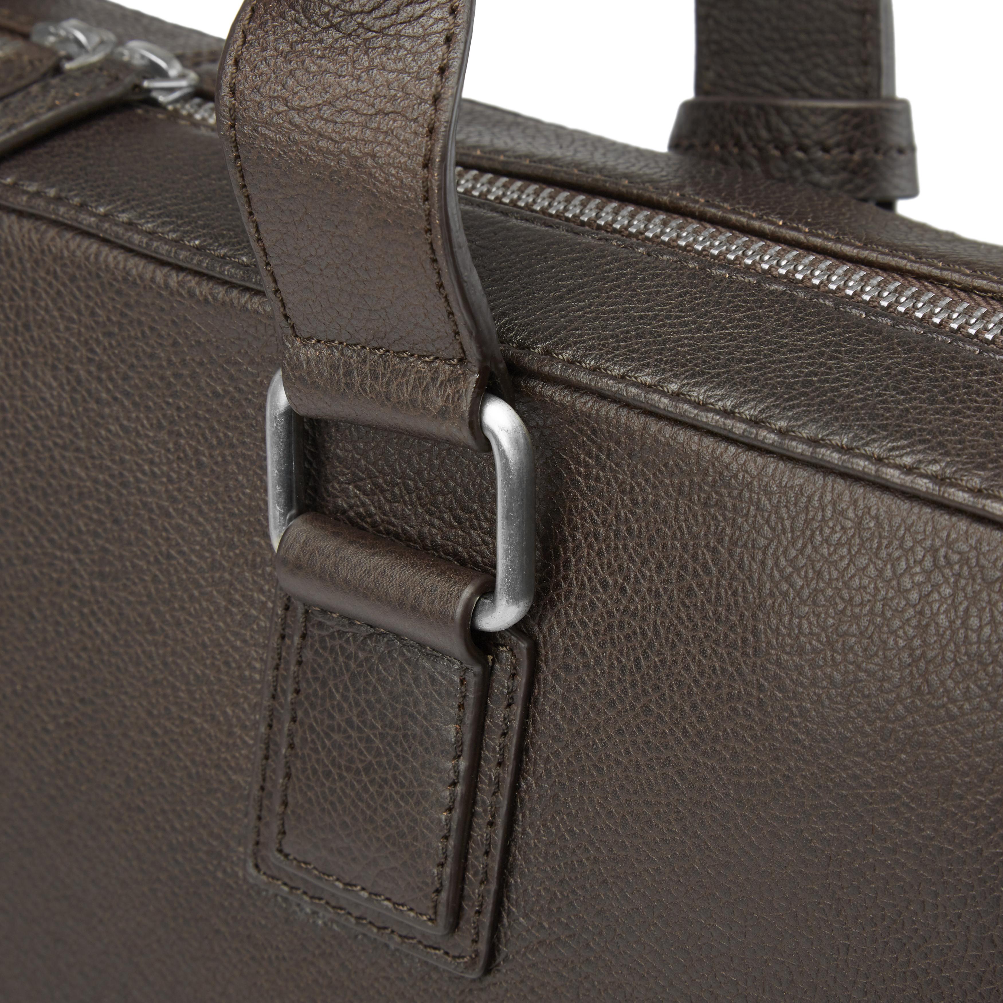 Scott Dunkelbraune Leder Laptop Aktentasche - 11