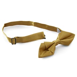 Shiny Gold Basic Pointy Pre-Tied Bow Tie In stock! Trendhim
