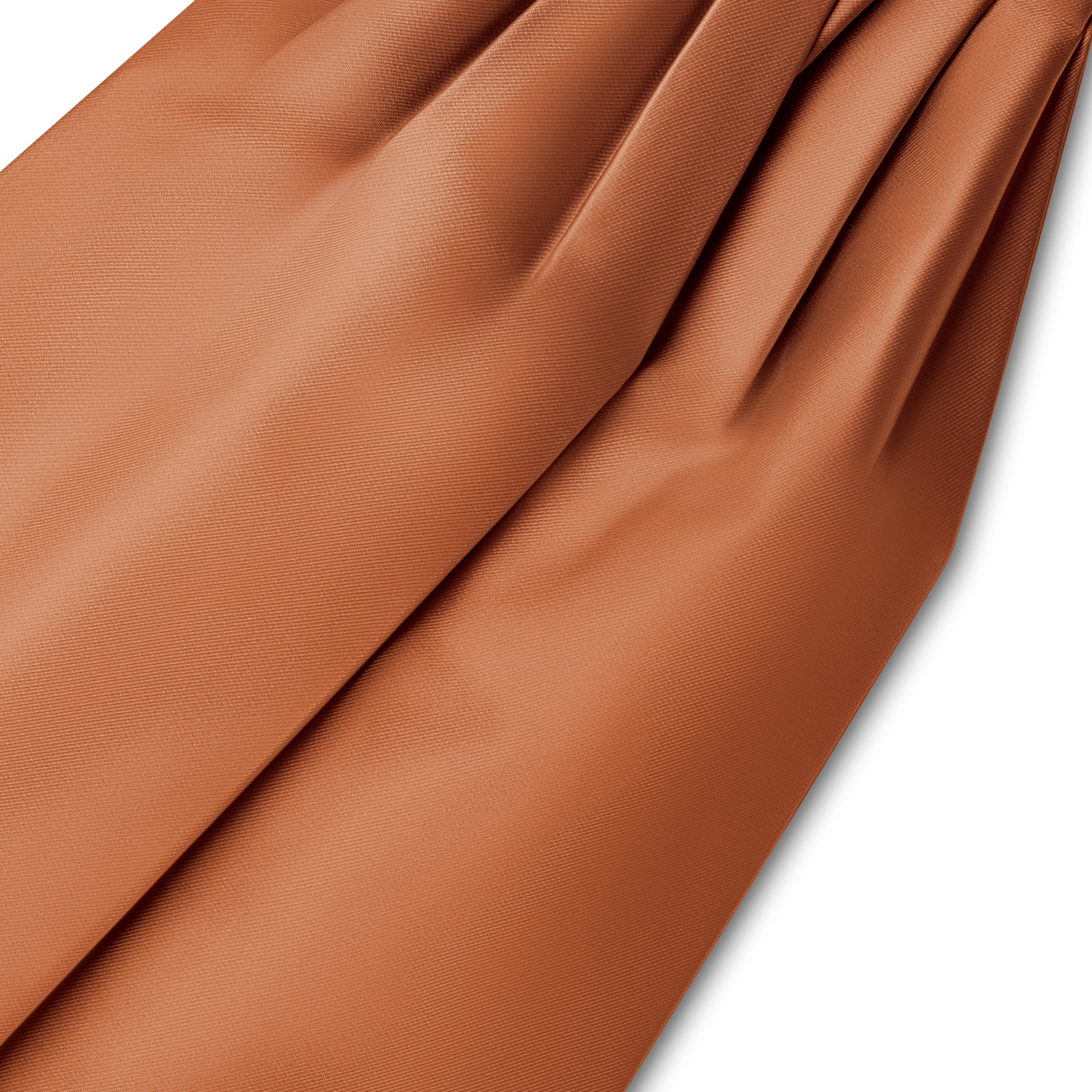 Cognac Satin Cravat - 2