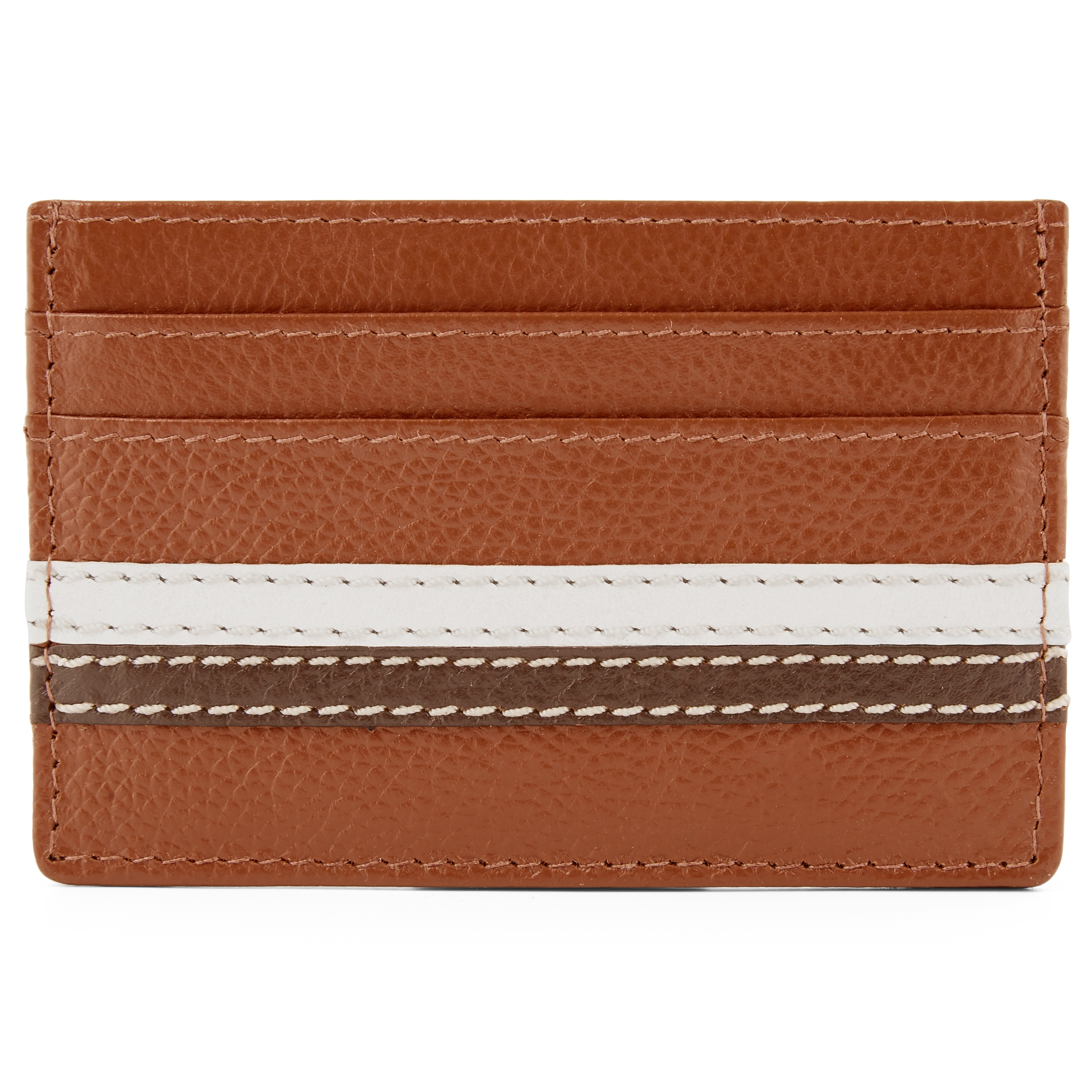 Landen Tan Leather RFID Cardholder - 4