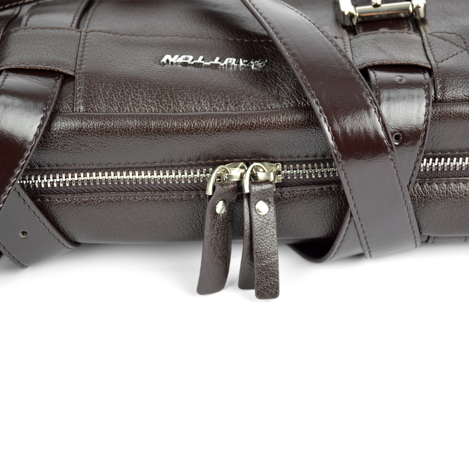 Braune Bucko Ledertasche - 10