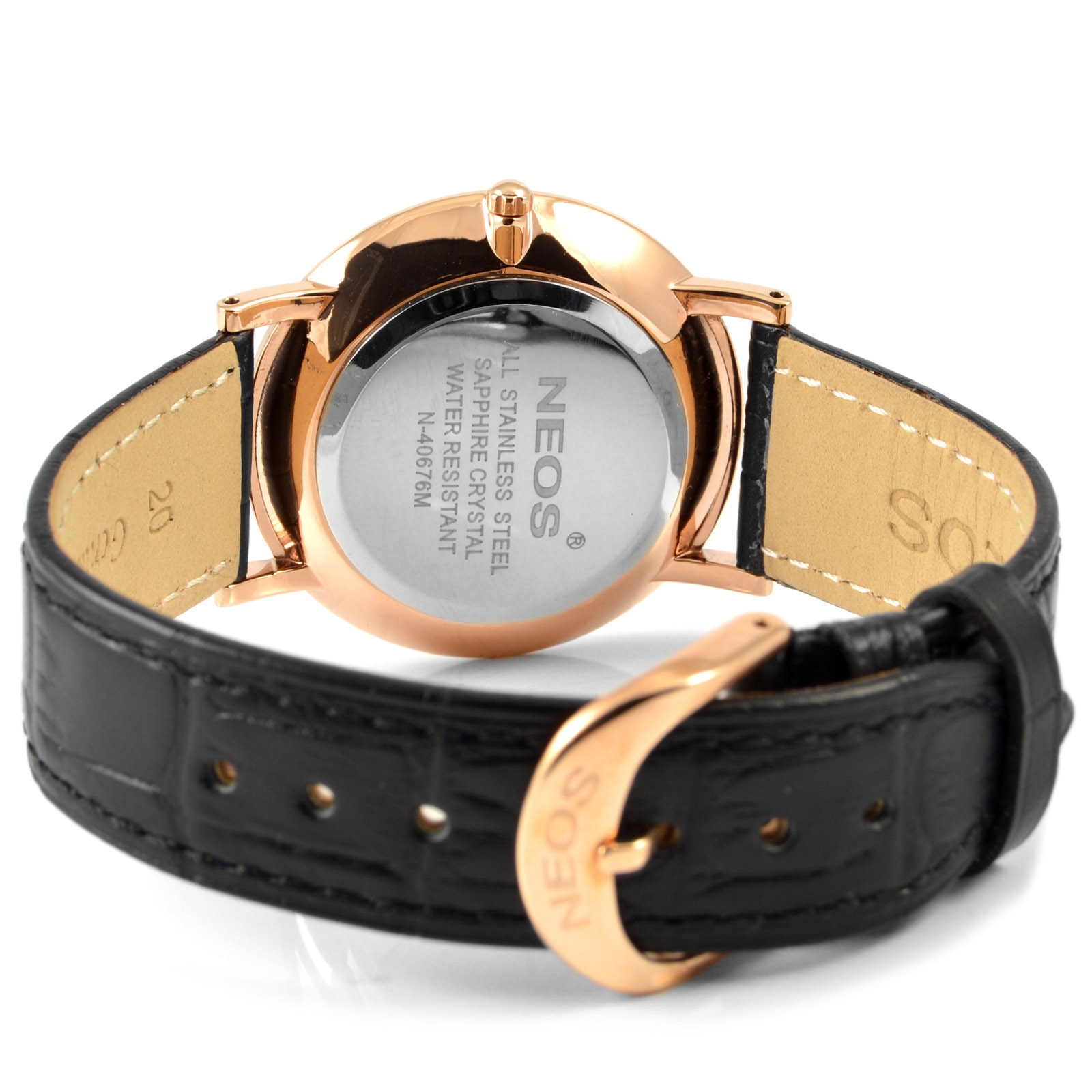 Black & Gold Sapphire Watch - 5