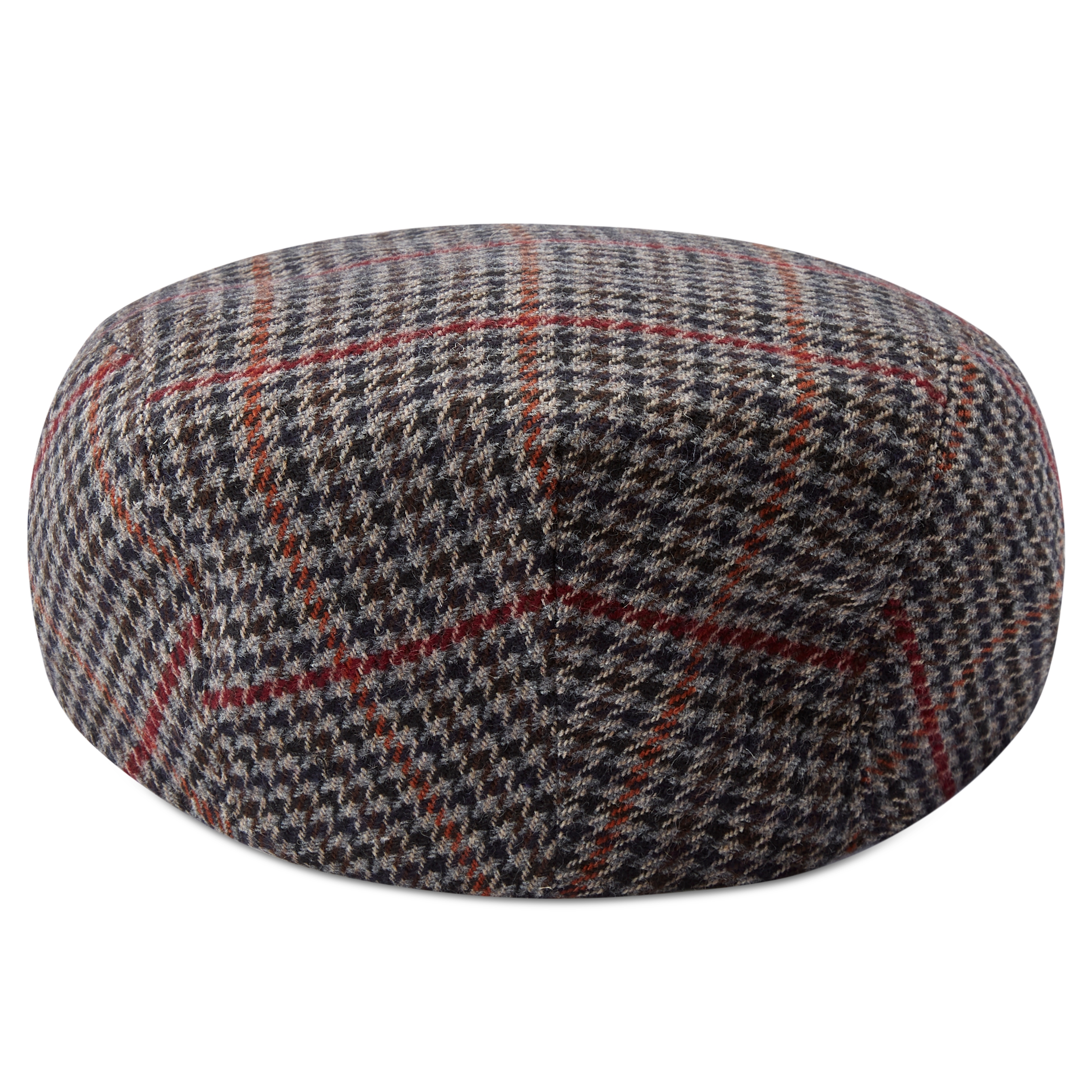 Fido Boston szürke skótkockás és lúdlábmintás lapos sapka - 4