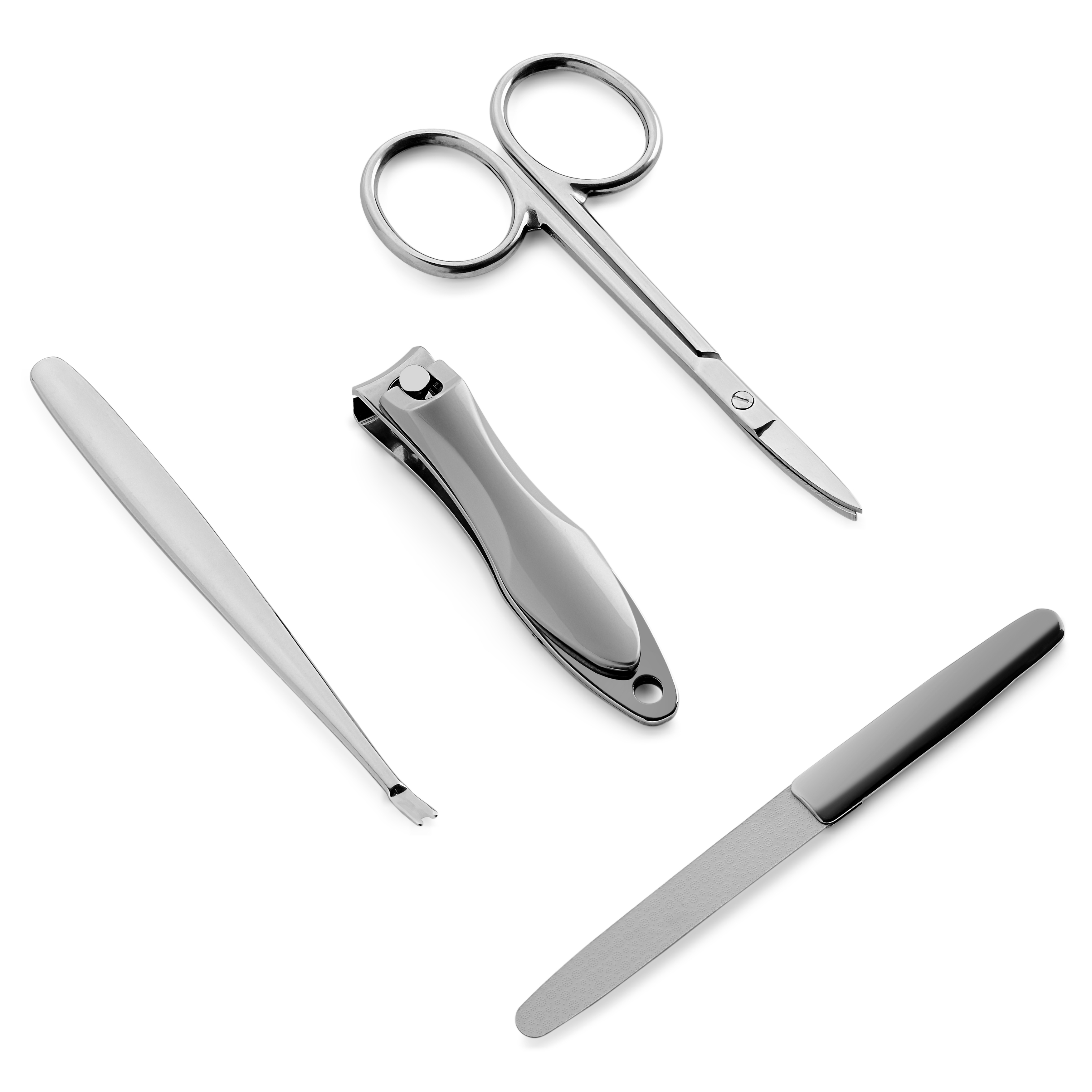 Manicure Sæt | Læder & Rustfrit Stål | Sort - 3