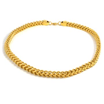Colar em Aço Dourado Colar em Aço Dourado