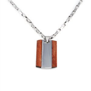 Rosewood Dogtag Tungsten - Halskæde - 1